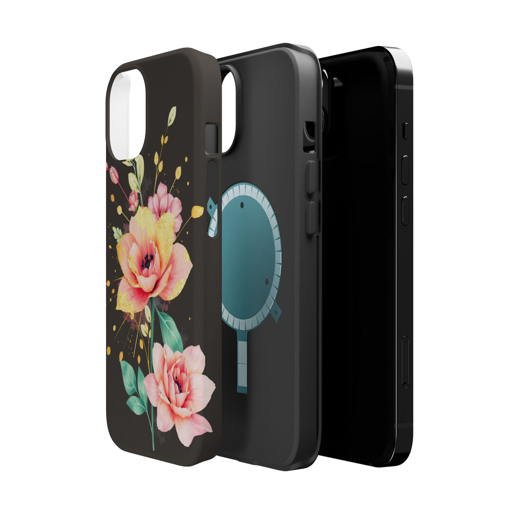 iPhone Earthy Floral Watercolor Splash Design Clean iPhone 14 Minimal · iPhone C