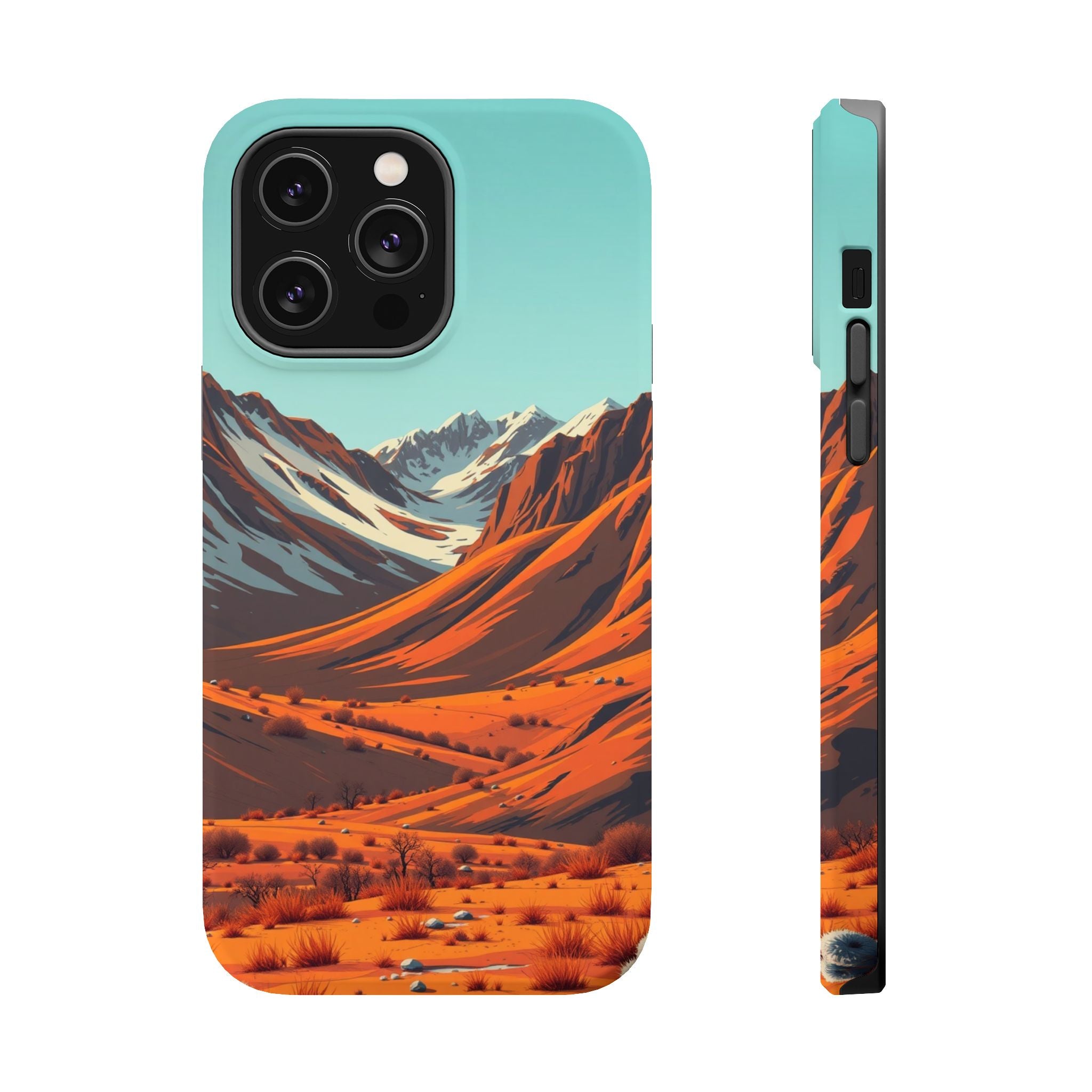 iPhone Mustard And Rust Arctic Tundra Slim Everyday Designer Case · iPhone Case