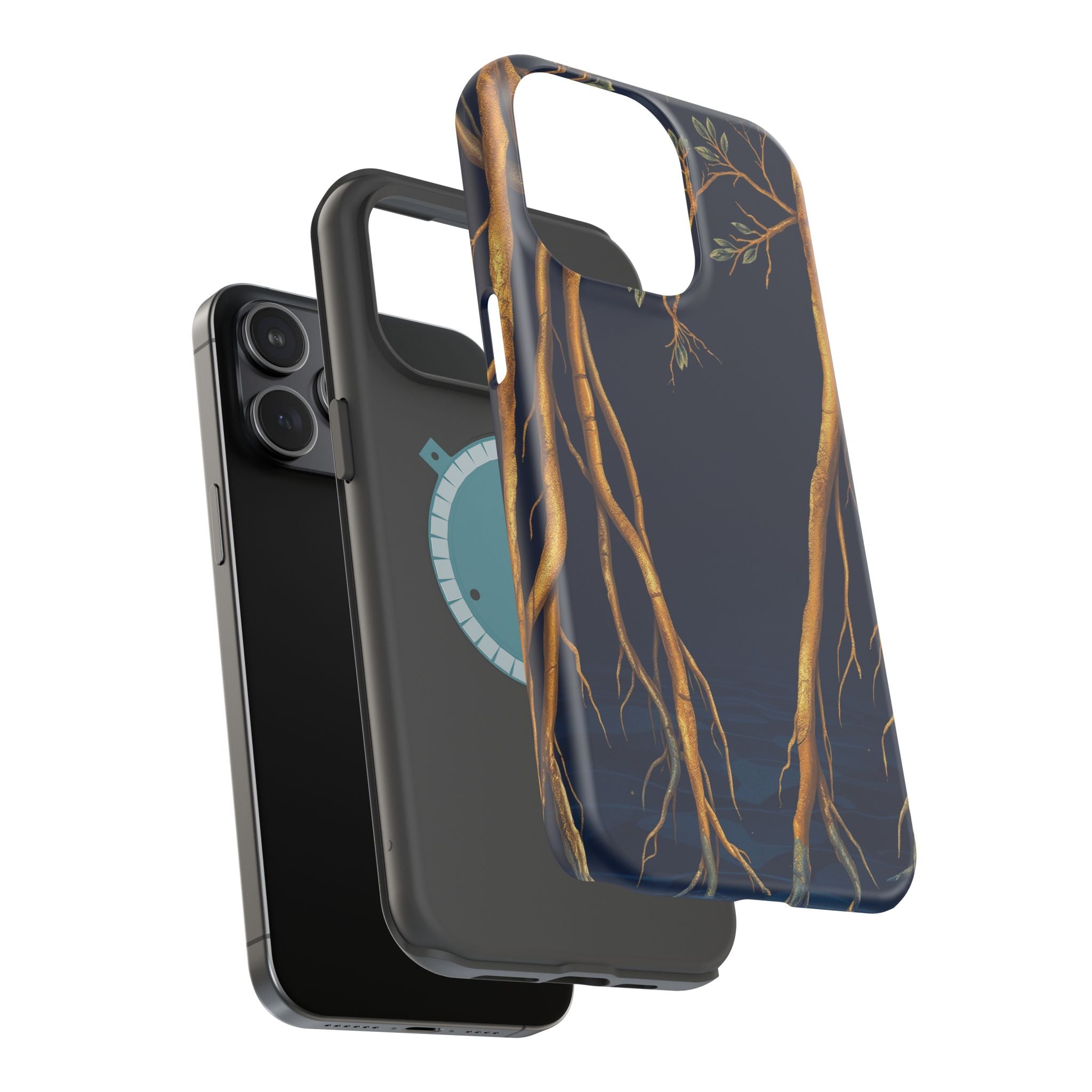 iPhone Mangrove Roots Electric Art Bold Modern Everyday Snap Case · iPhone Case