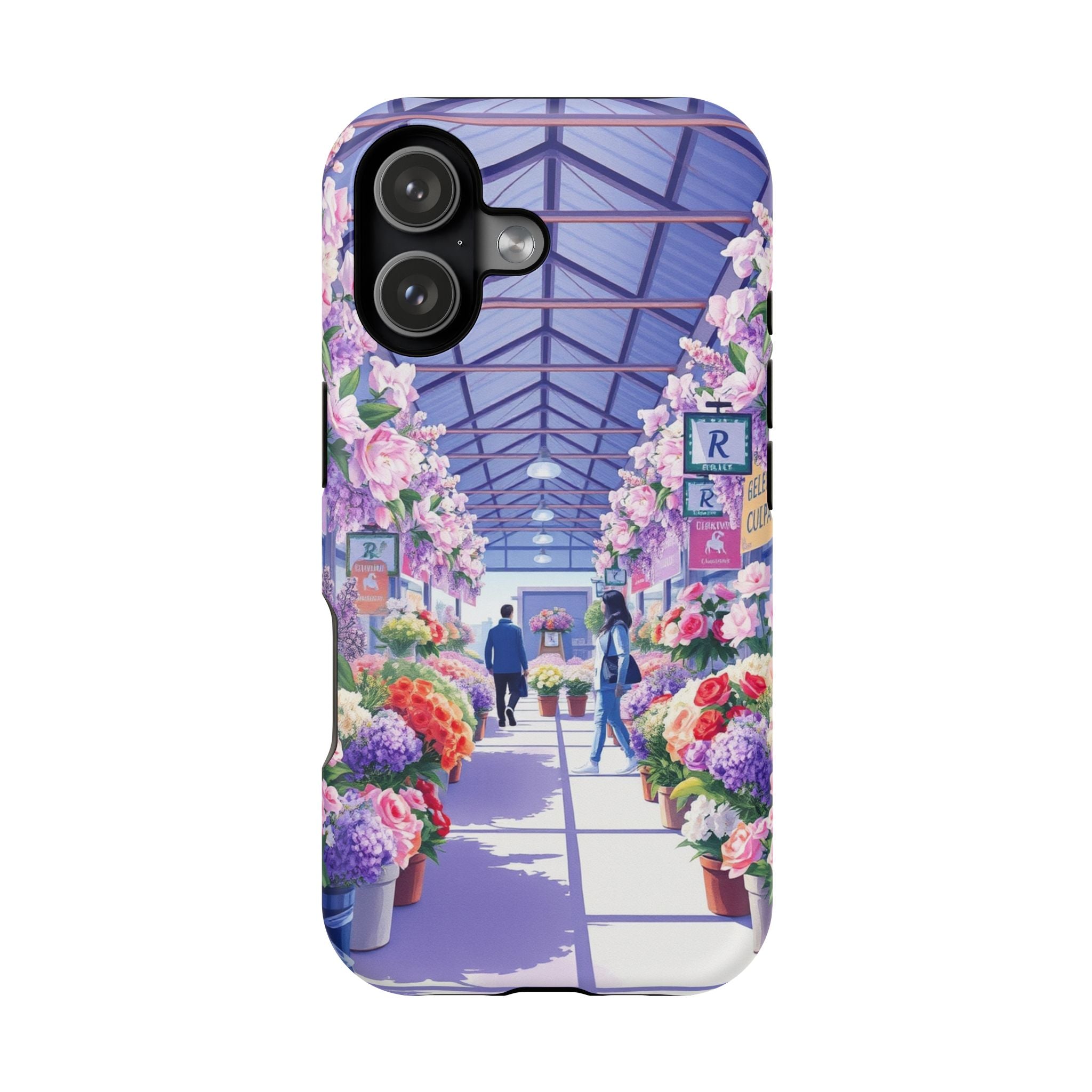 iPhone Flower Market Cinematic Art Clean Minimal Snap Cas Slim Snap Case · iPhon