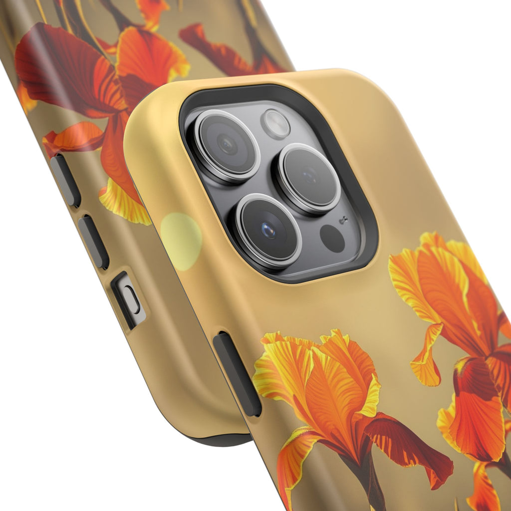 iPhone Iris Garden Gold Foil Luxury Slim Everyday Designer Case · iPhone Case
