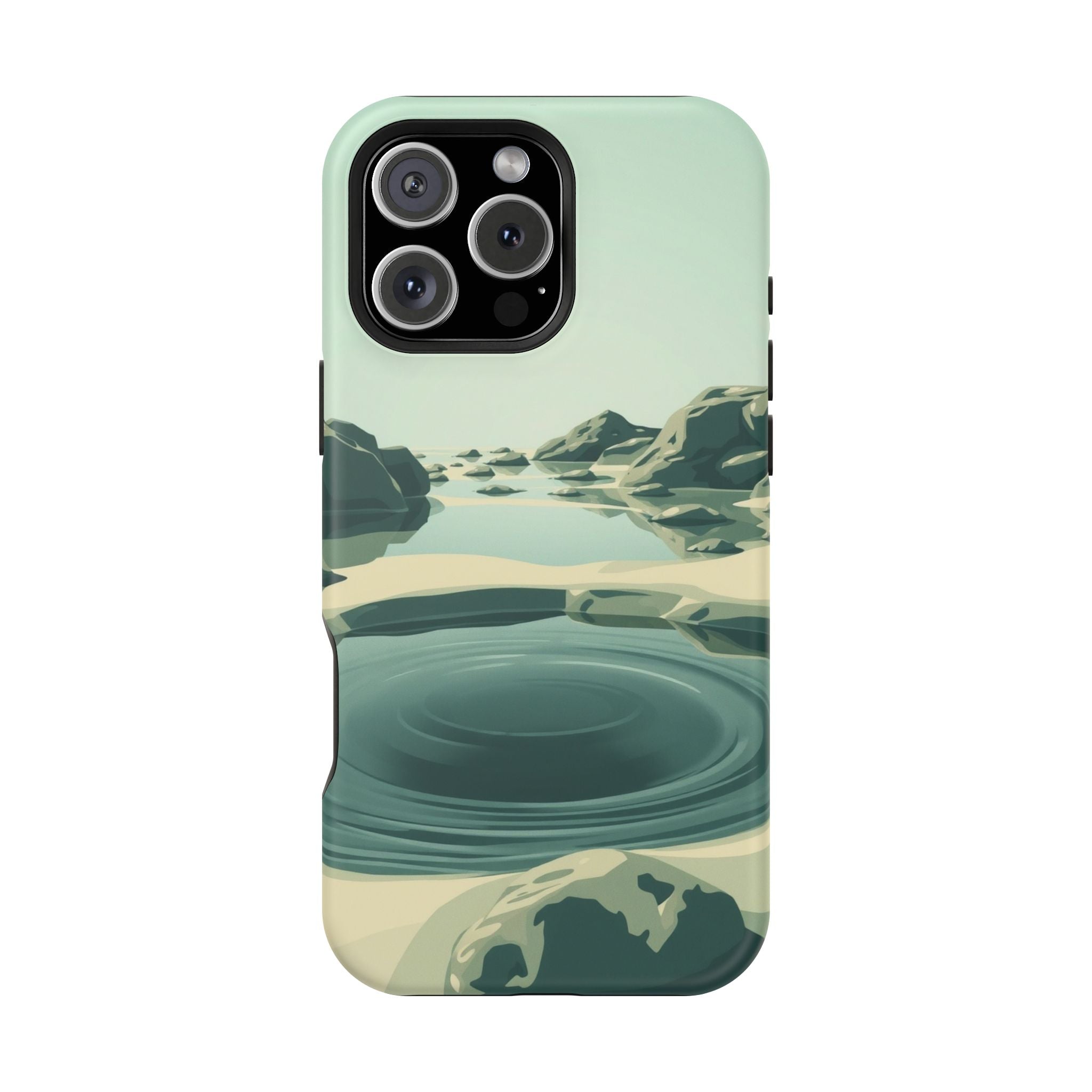 iPhone Radiant Tidal Pool Design Bold Modern Everyday Snap Case · iPhone Case