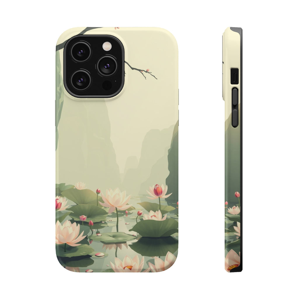 iPhone Lotus Pond Dreamy Design Slim Everyday Designer Case Galaxy · iPhone Case