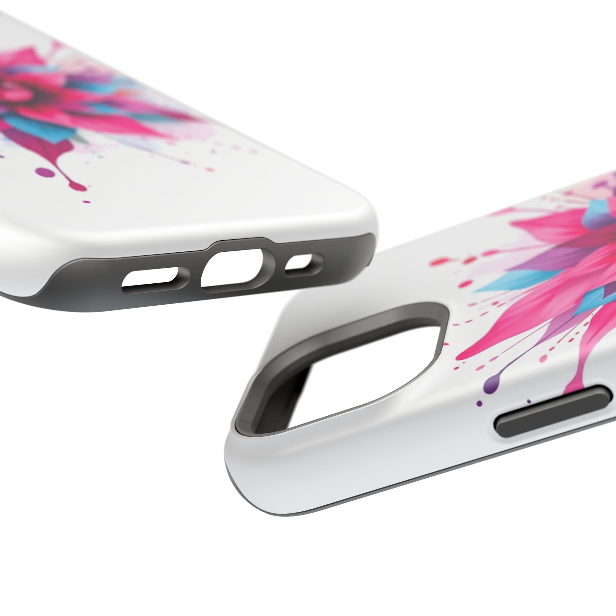 iPhone Floral Watercolor Splash Electric Art Slim iPhone Everyday · iPhone Case