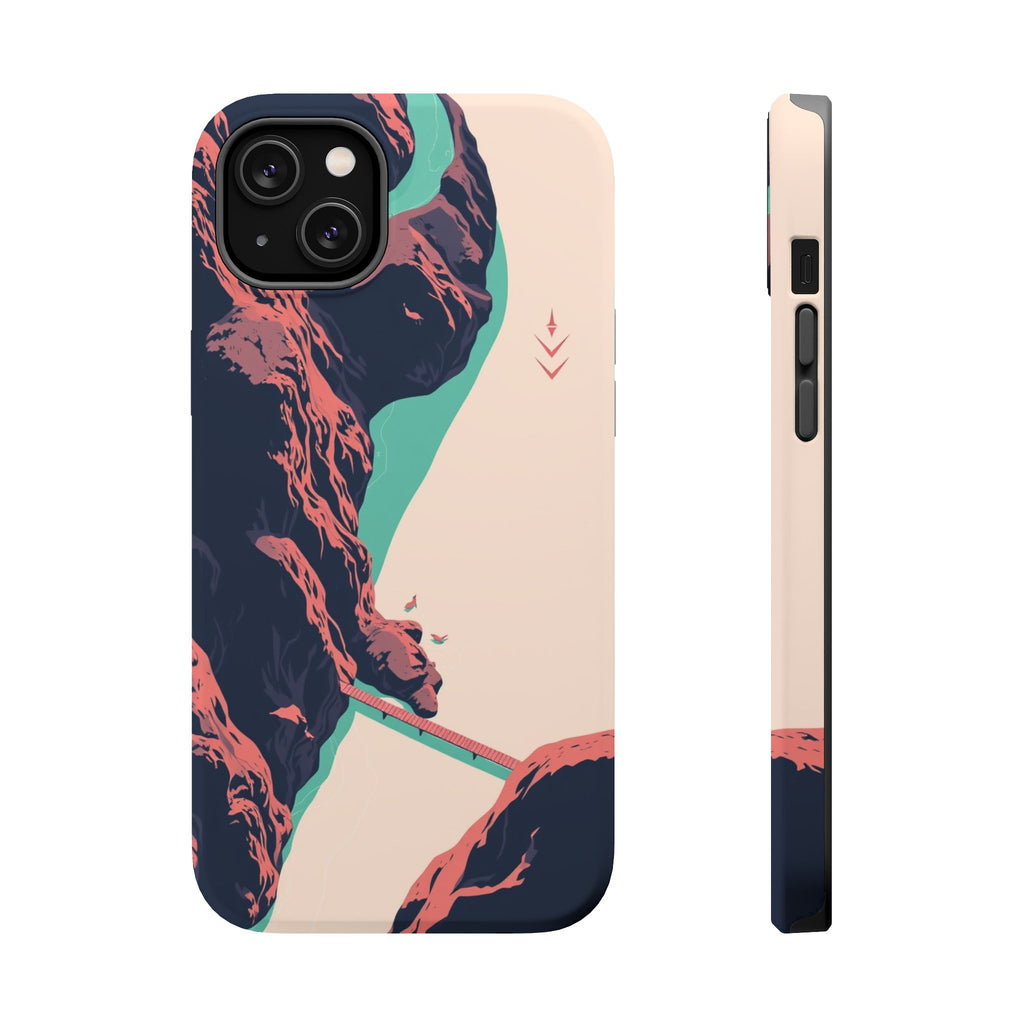 iPhone Mint And Blush River Delta Aerial Slim Everyday iPhone Designer · iPhone