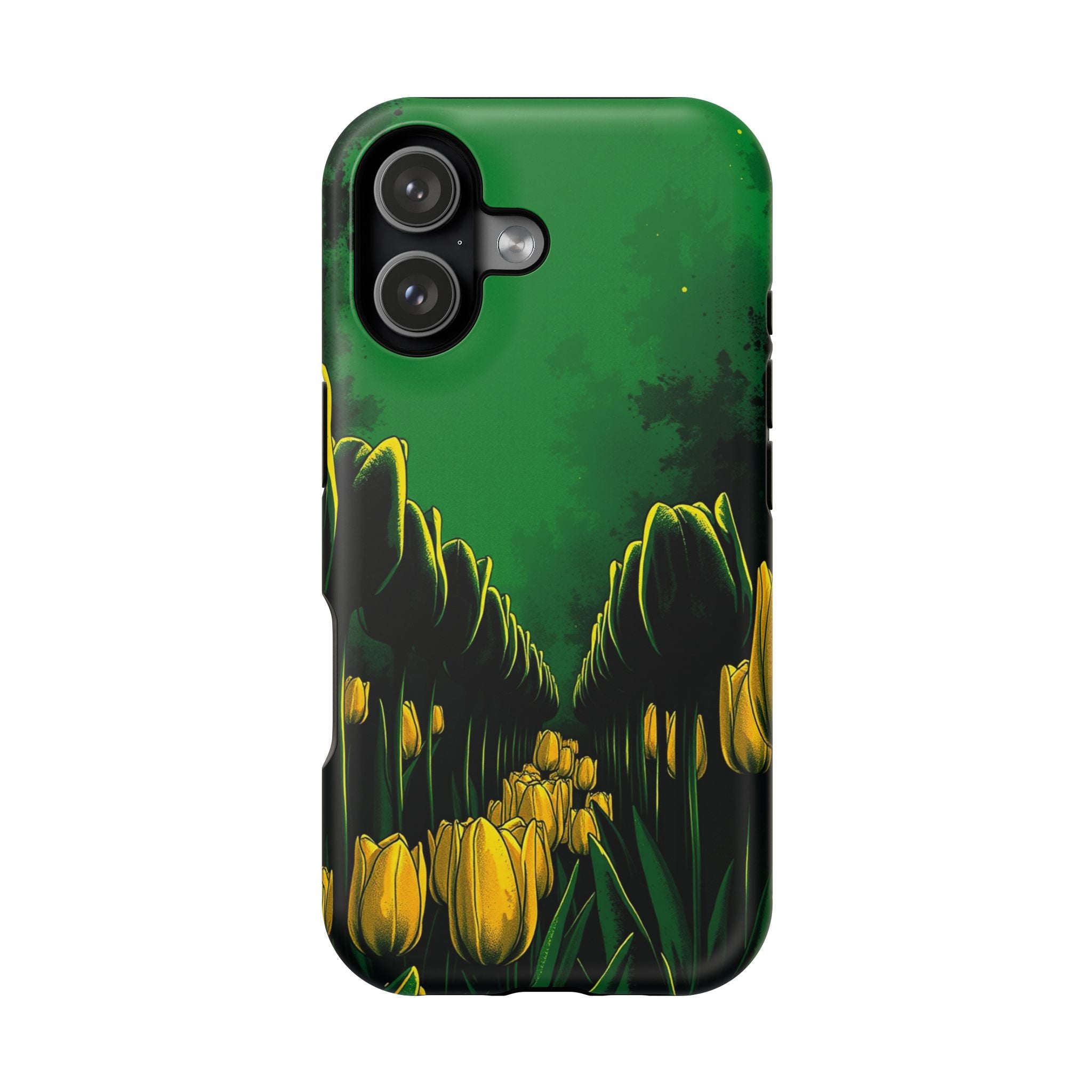 iPhone Tulip Row Emerald Green And Gold Slim Snap Case · iPhone Case