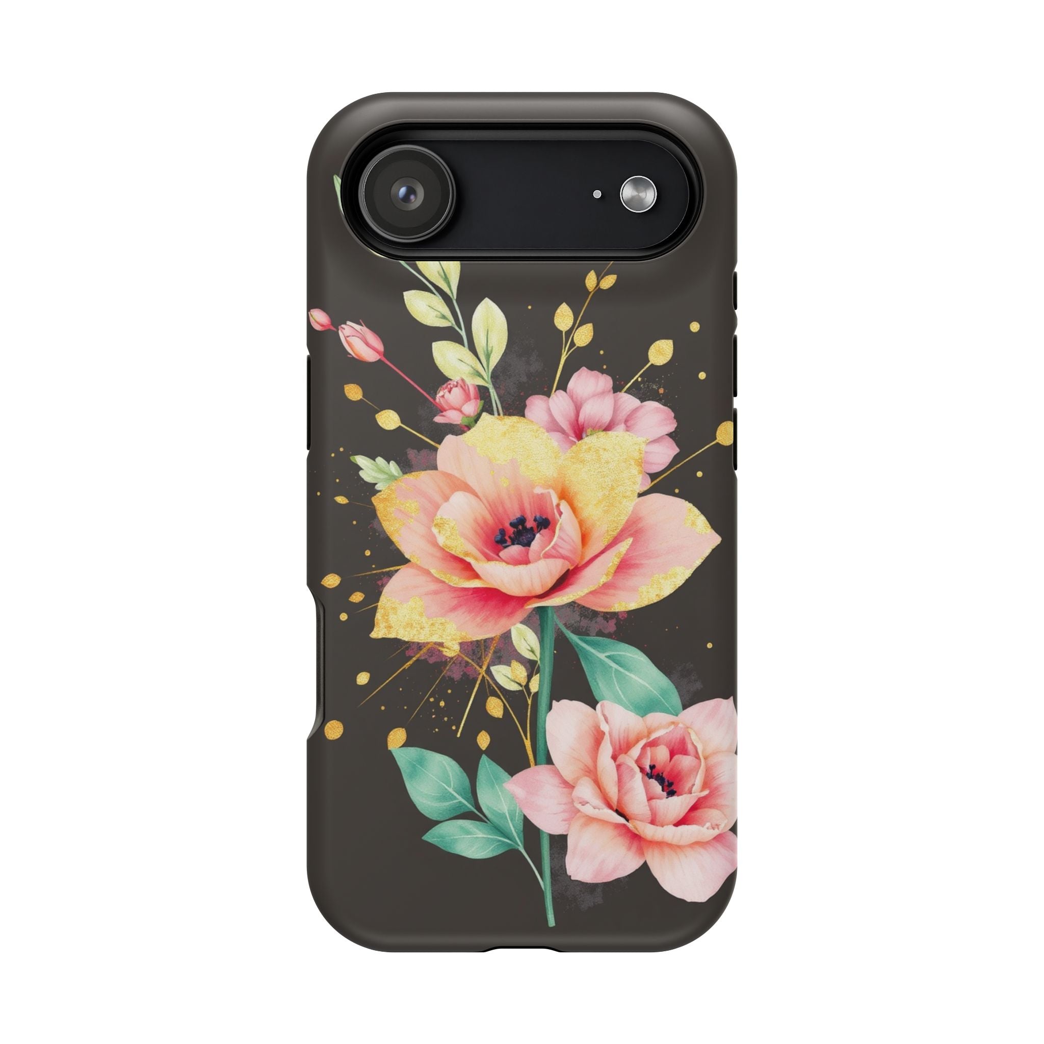 iPhone Earthy Floral Watercolor Splash Design Clean iPhone 14 Minimal · iPhone C