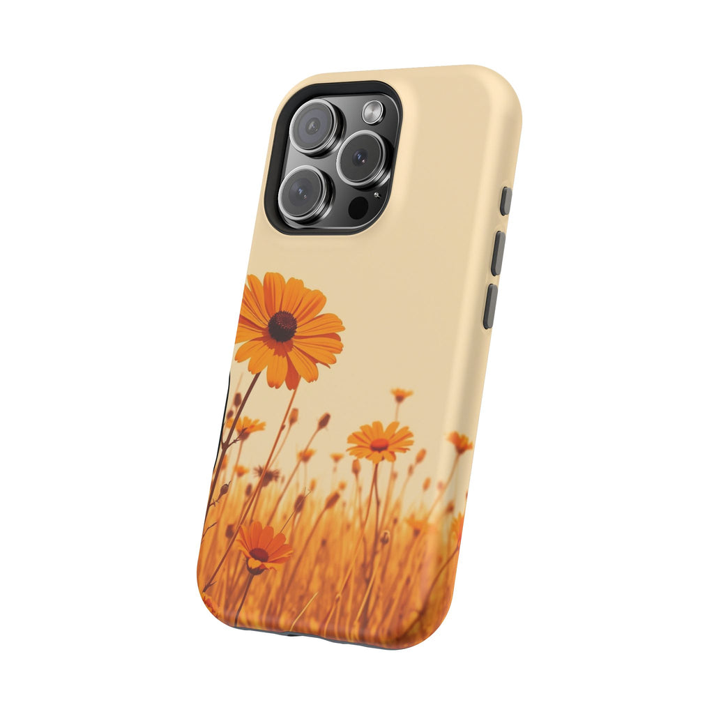 iPhone Wildflower Field Minimalist Line Art Slim Everyday Designer Case · iPhone