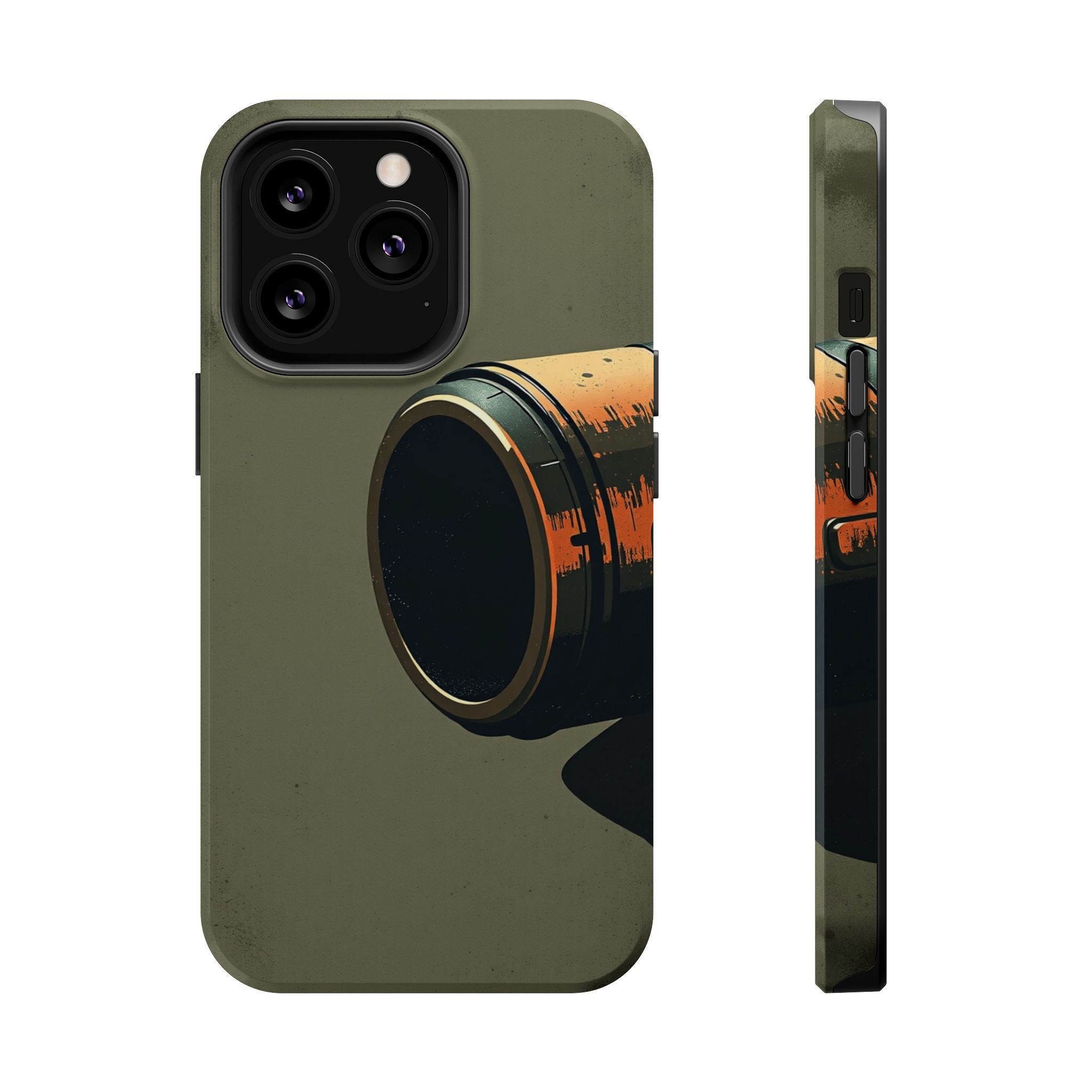iPhone Charcoal And Copper Vintage Postcard Slim Everyday Designer Case · iPhone