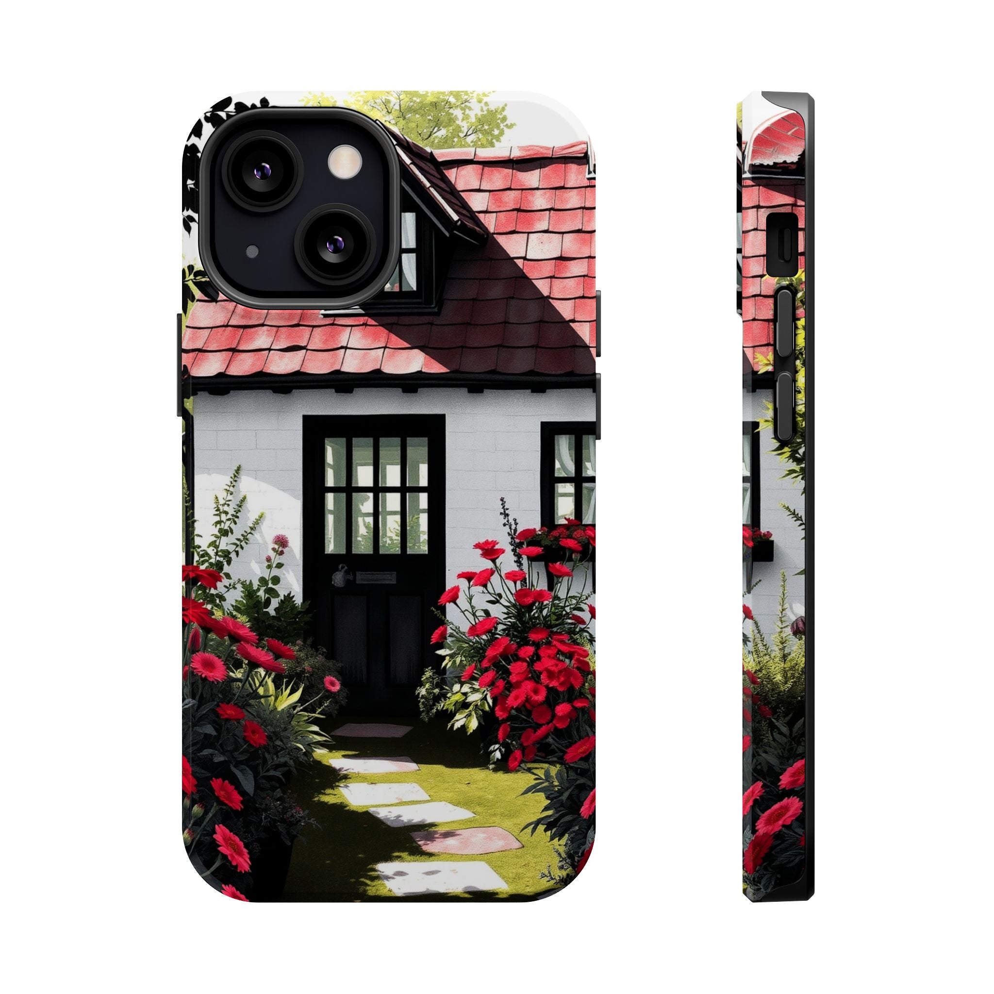 iPhone Cottage Garden Vibrant Watercolor Slim Snap Case · iPhone Case