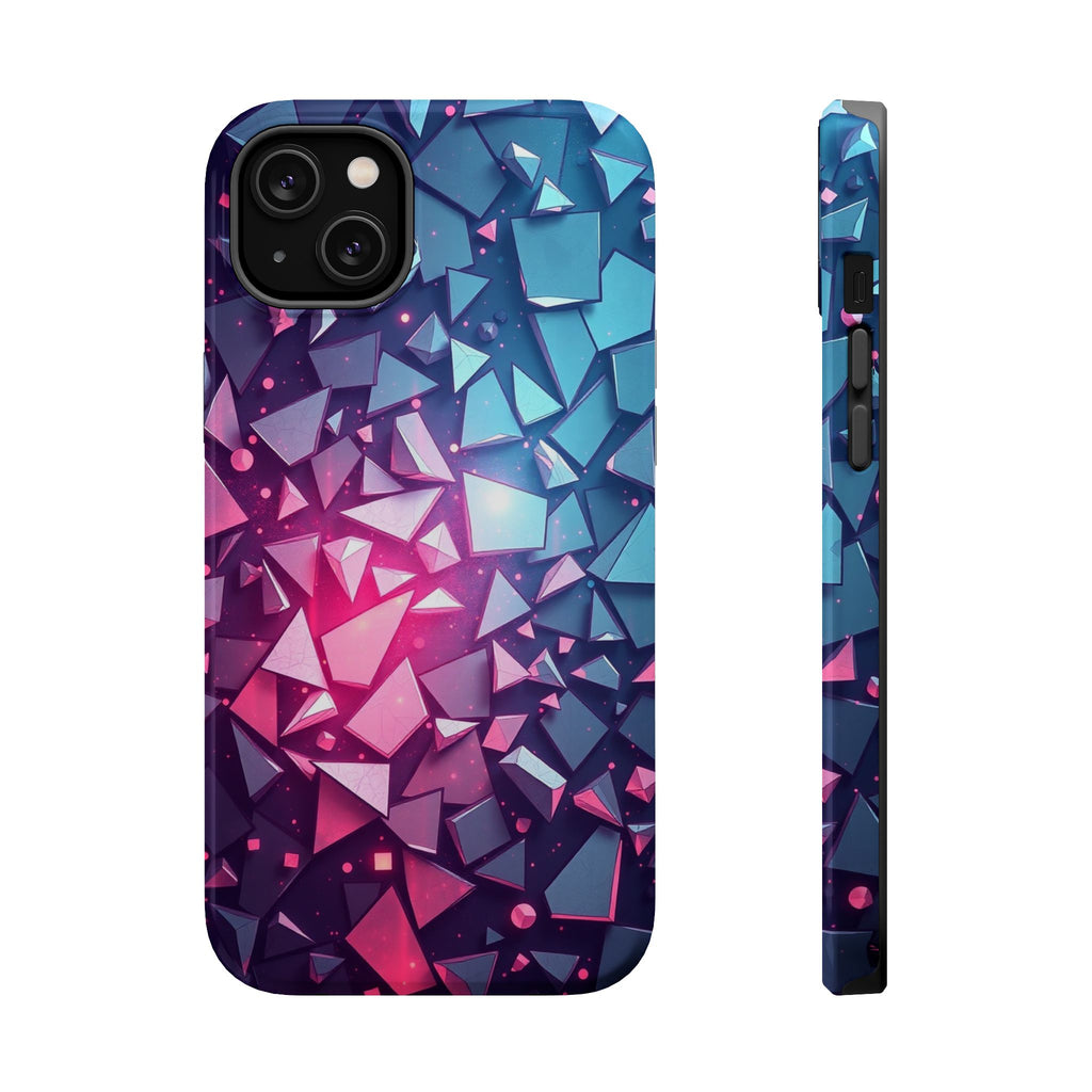 iPhone Mint And Blush Mosaic Shards Slim Everyday Designer Case · iPhone Case