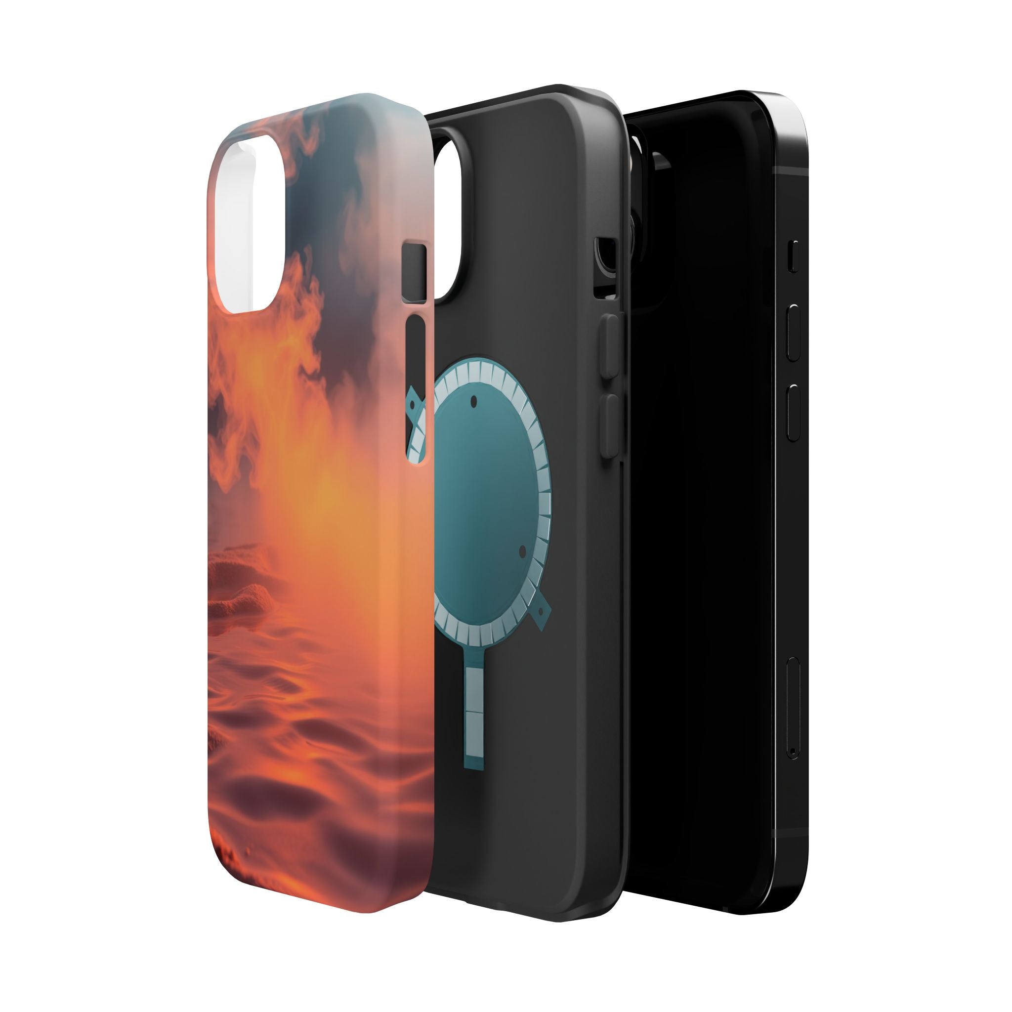 iPhone Burnt Orange And Sand Hot Spring Steam Slim iPhone Everyday · iPhone Case