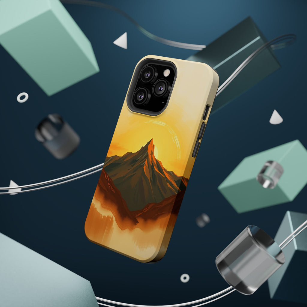 iPhone Mustard And Rust Mountain at Sunrise Slim iPhone Everyday · iPhone Case