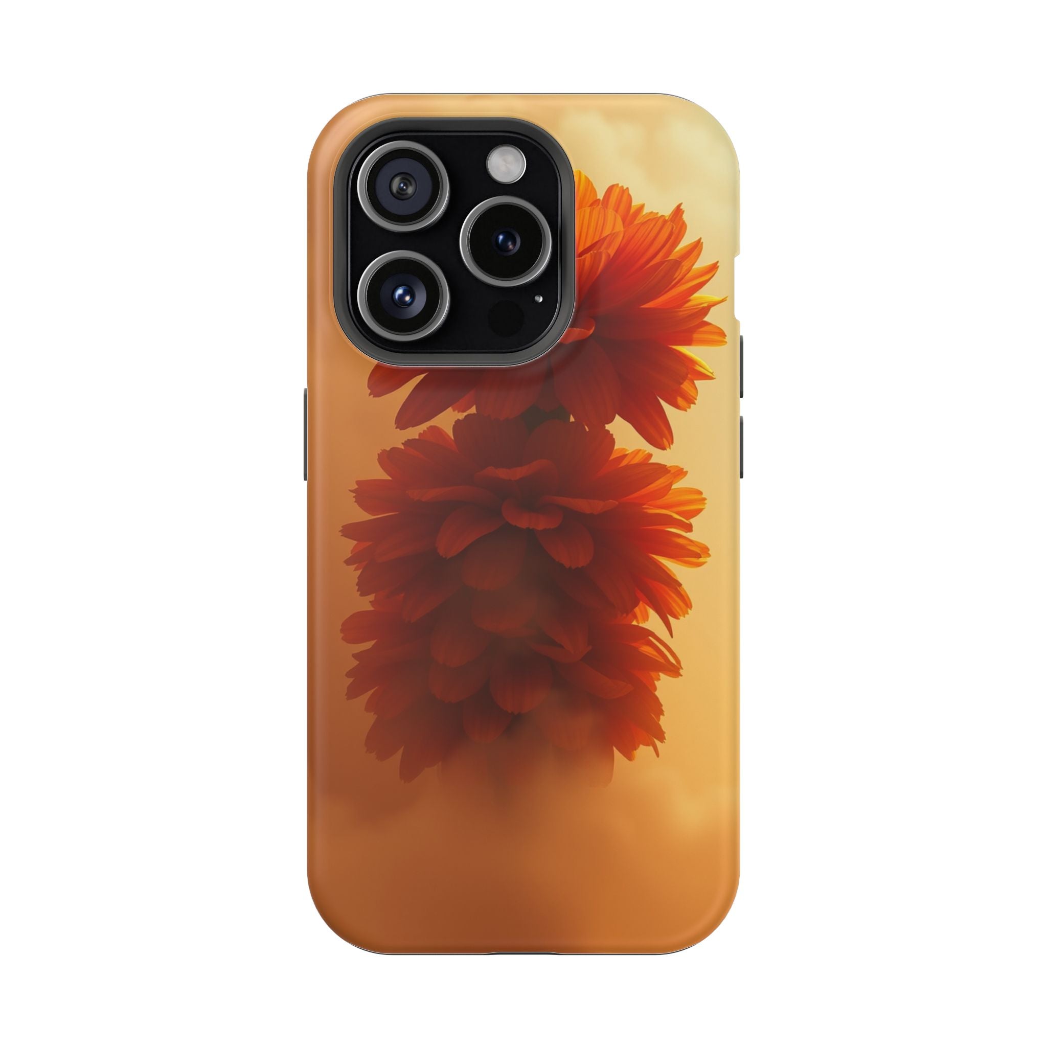 iPhone Ranunculus Stack 3D Digital Bold Modern Everyday Snap Case · iPhone Case