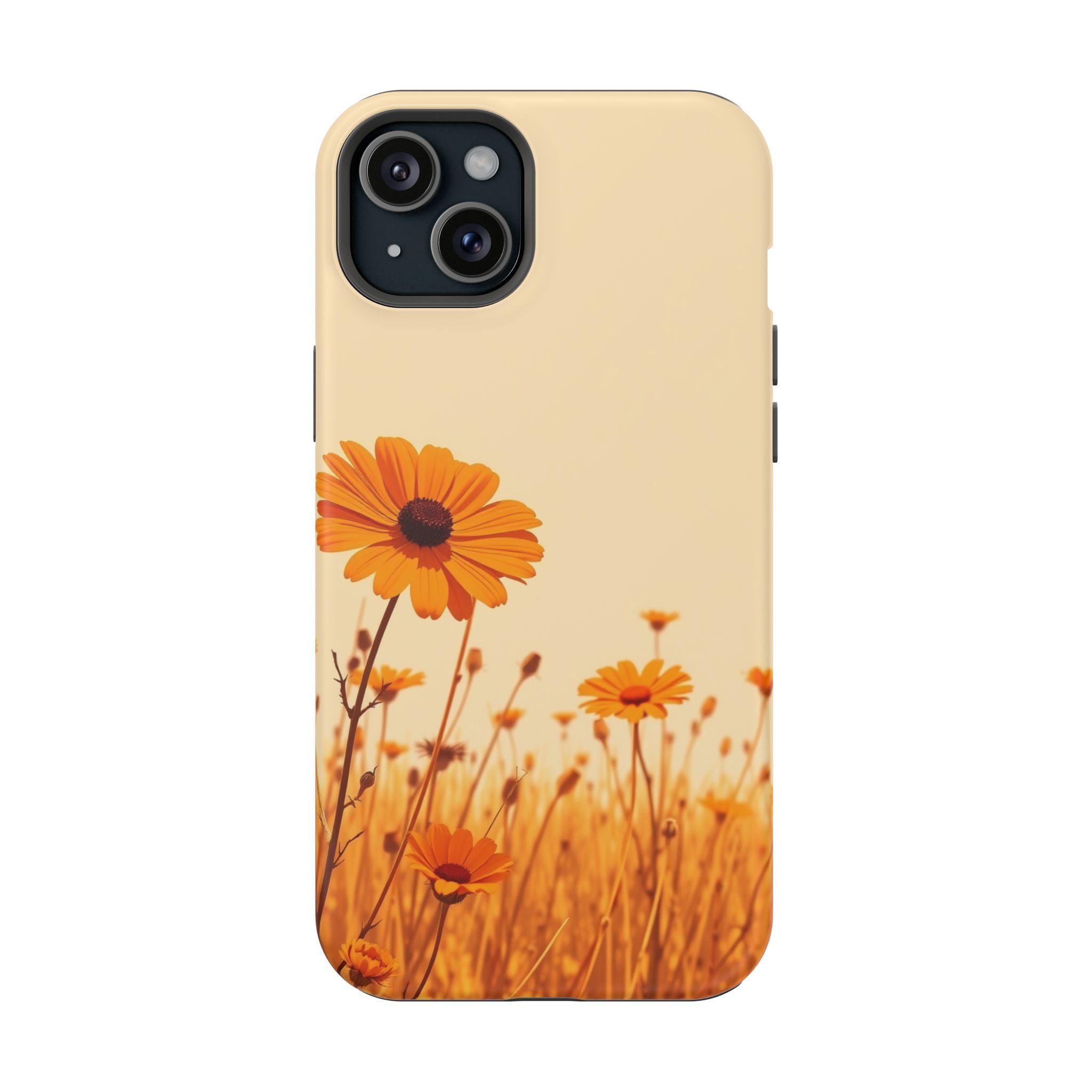 iPhone Wildflower Field Minimalist Line Art Slim Everyday Designer Case · iPhone
