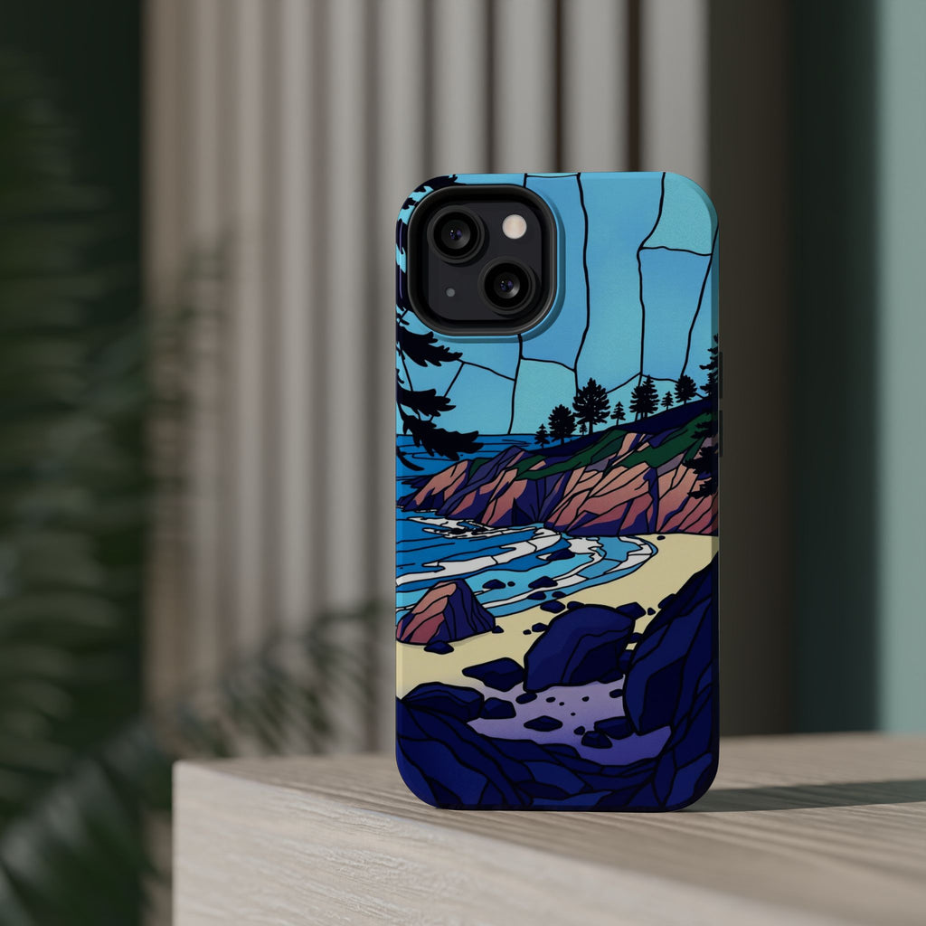 iPhone Indigo And Violet Pebble Beach Slim Everyday iPhone 11 Designer · iPhone