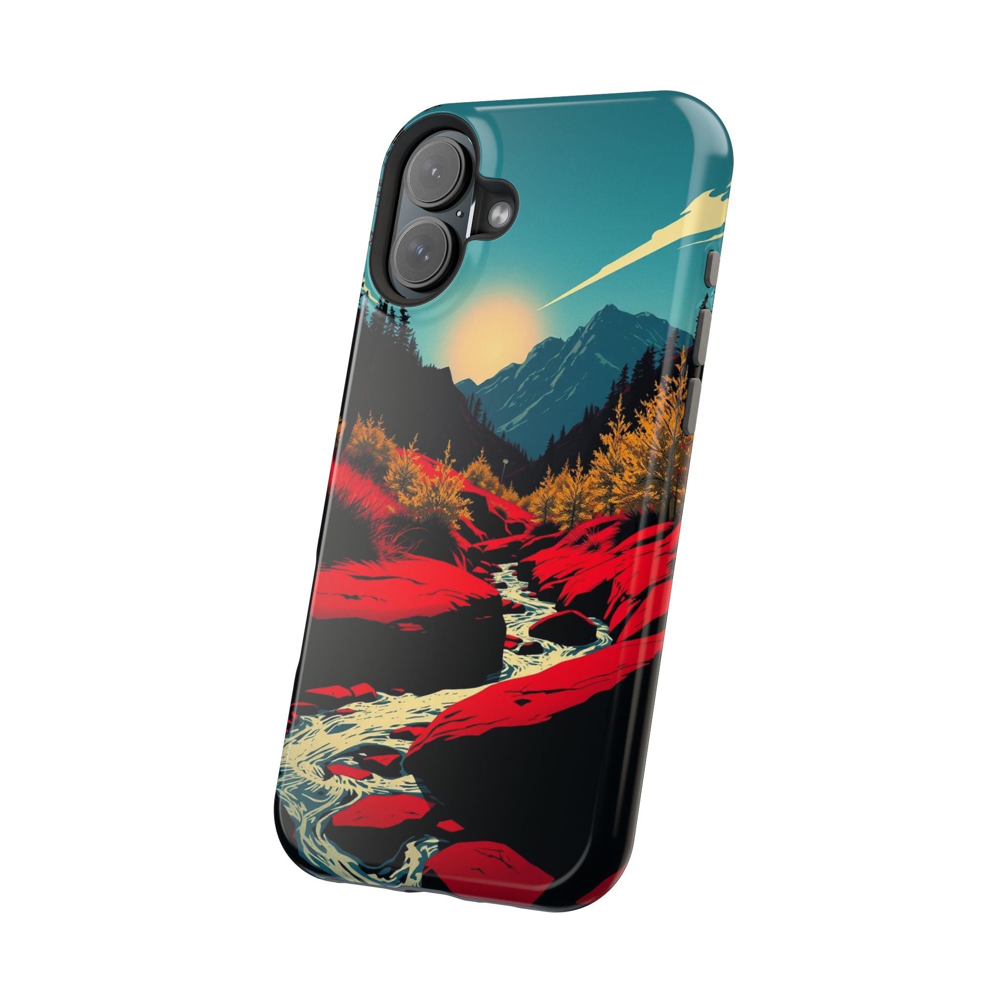 iPhone Earthy Spring Creek Design Bold Modern Everyday Snap Case · iPhone Case