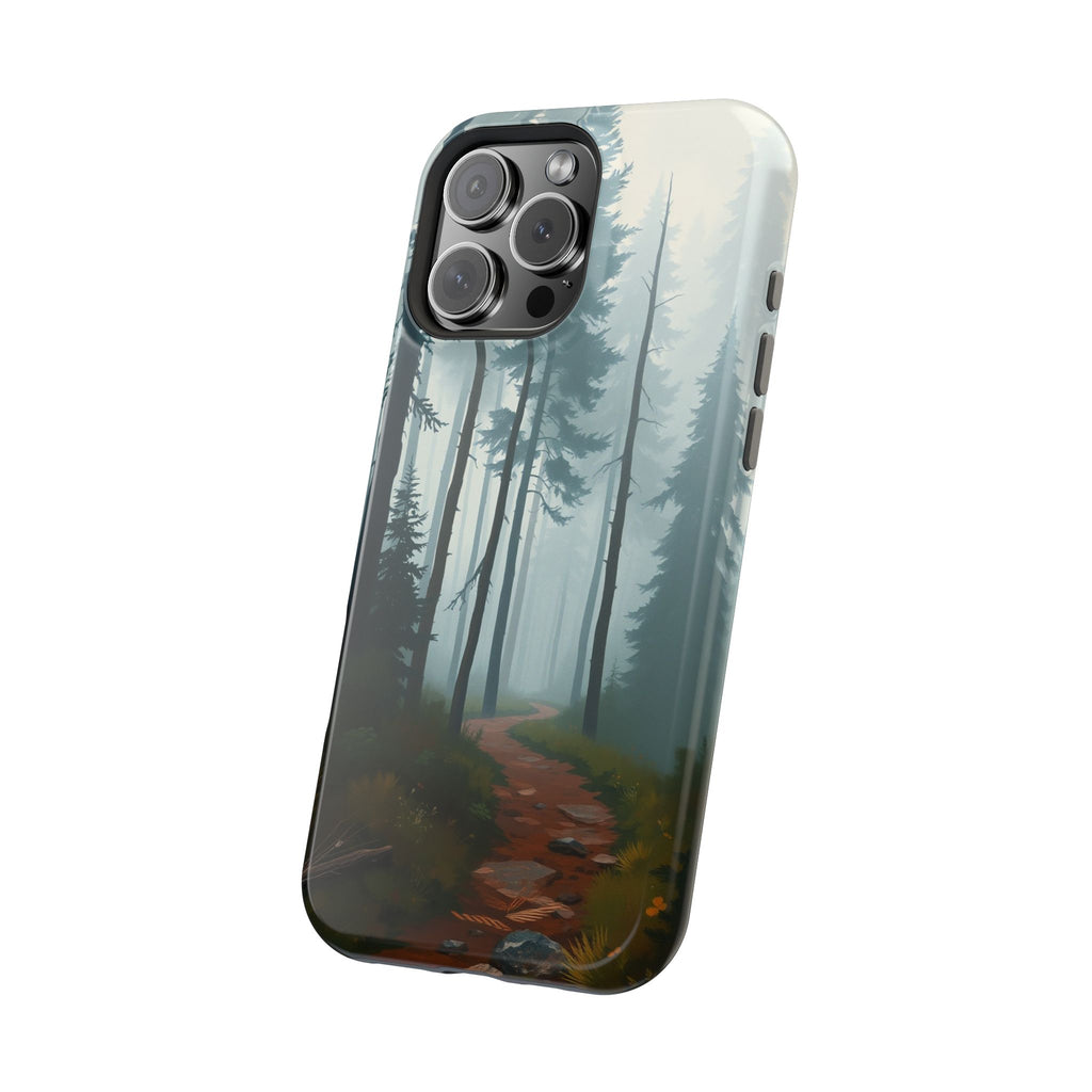 iPhone Serene Misty Forest Path Design Slim Everyday Designer Case · iPhone Case