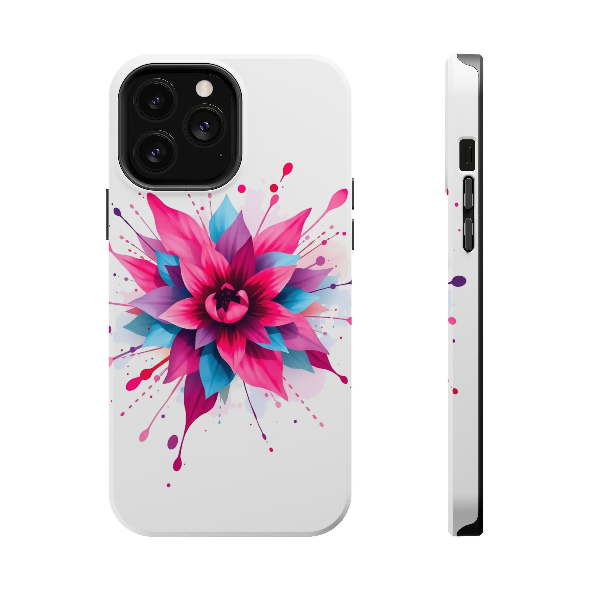 iPhone Floral Watercolor Splash Electric Art Slim iPhone Everyday · iPhone Case