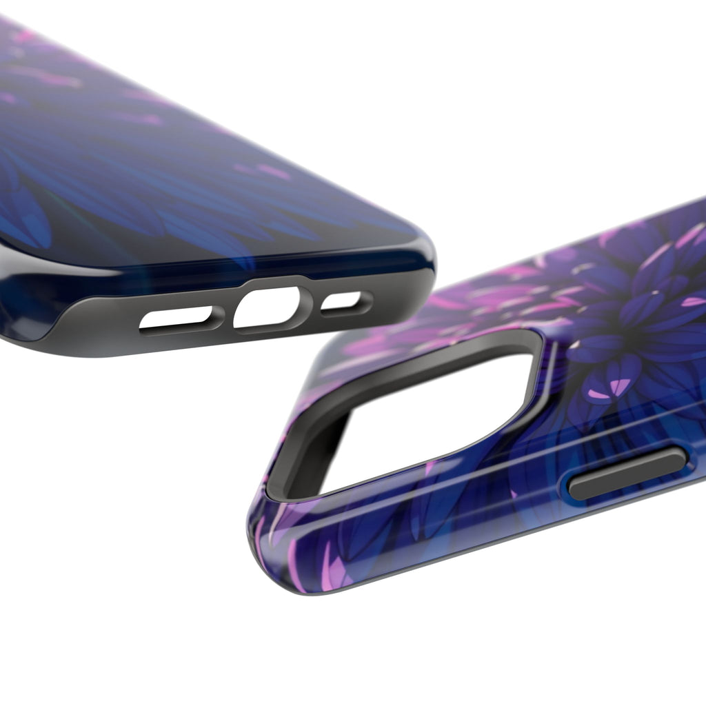 iPhone Indigo And Violet Chrysanthemum Classic Soft iPhone Finish · iPhone Case