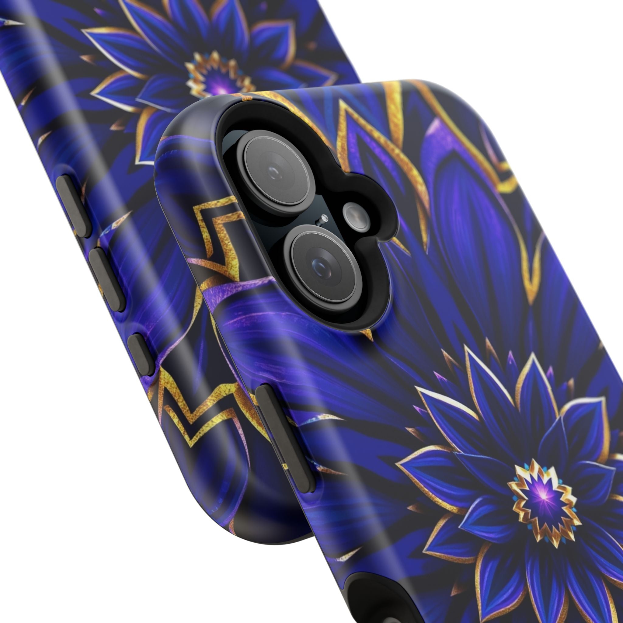 iPhone Floral Mandala Electric Art 14 Slim Everyday Designer Case · iPhone Case