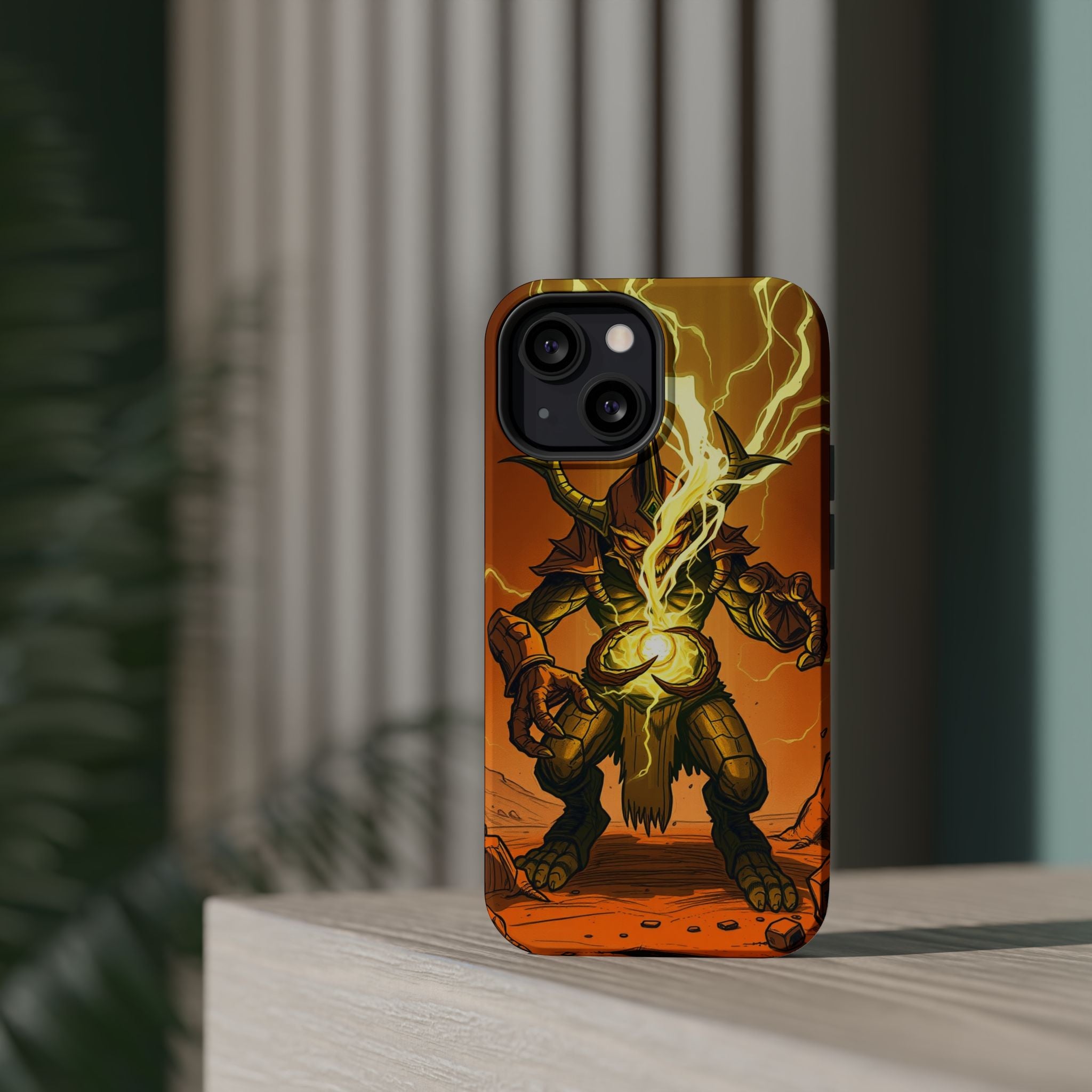 iPhone Burnt Orange And Sand Chaos Goblin Energy Clean Minimal Snap Case · iPhon