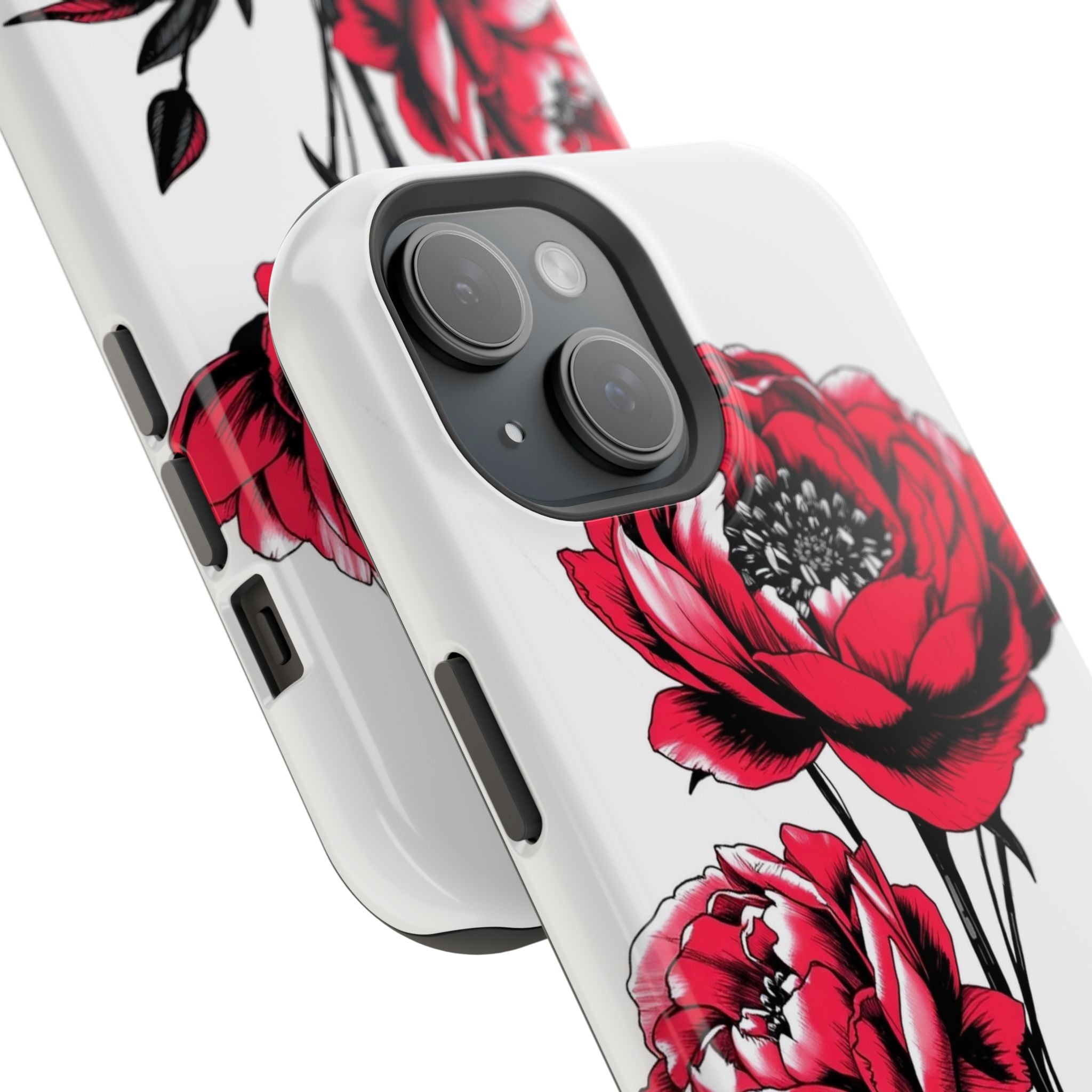 iPhone Vibrant Peony Bouquet Design Slim Everyday Designer Case · iPhone Case