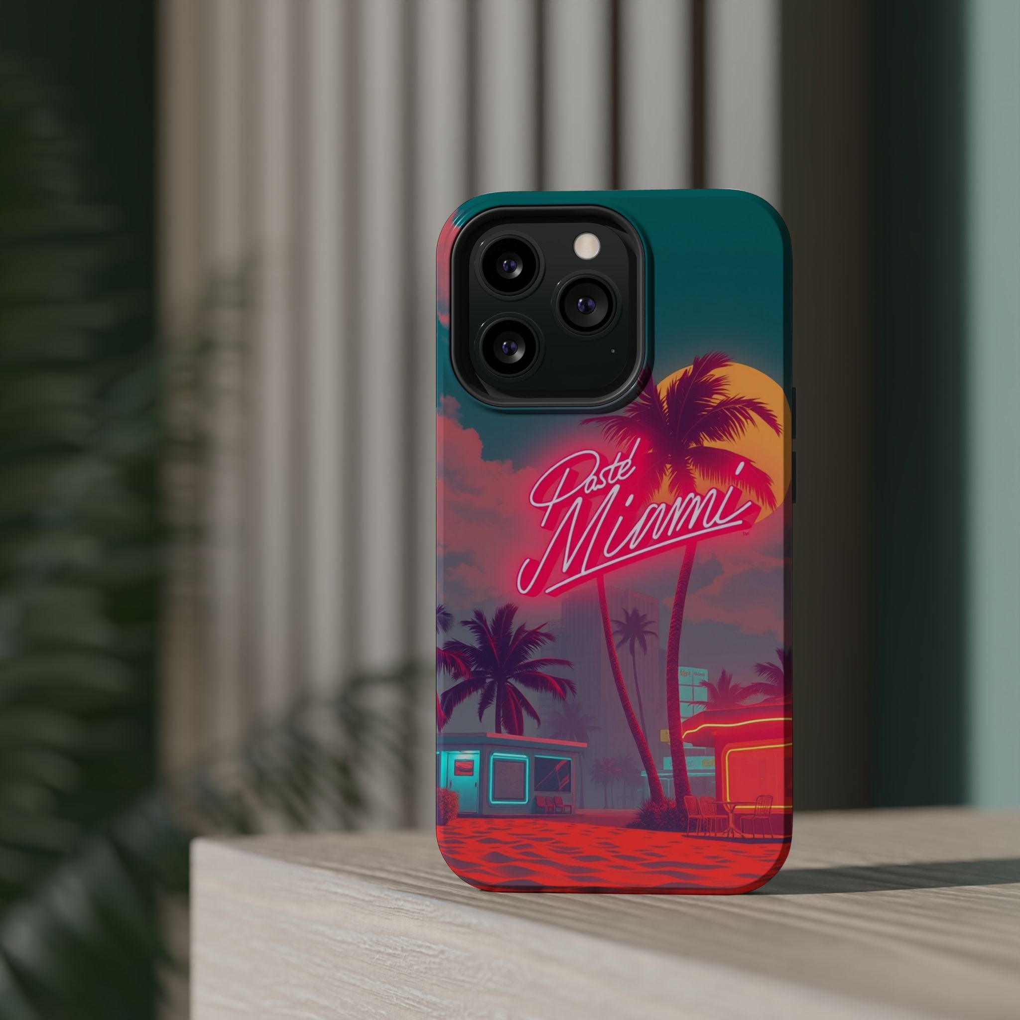 iPhone 1980s Pastel Miami Enchanted Art Slim Everyday Designer Case · iPhone Cas