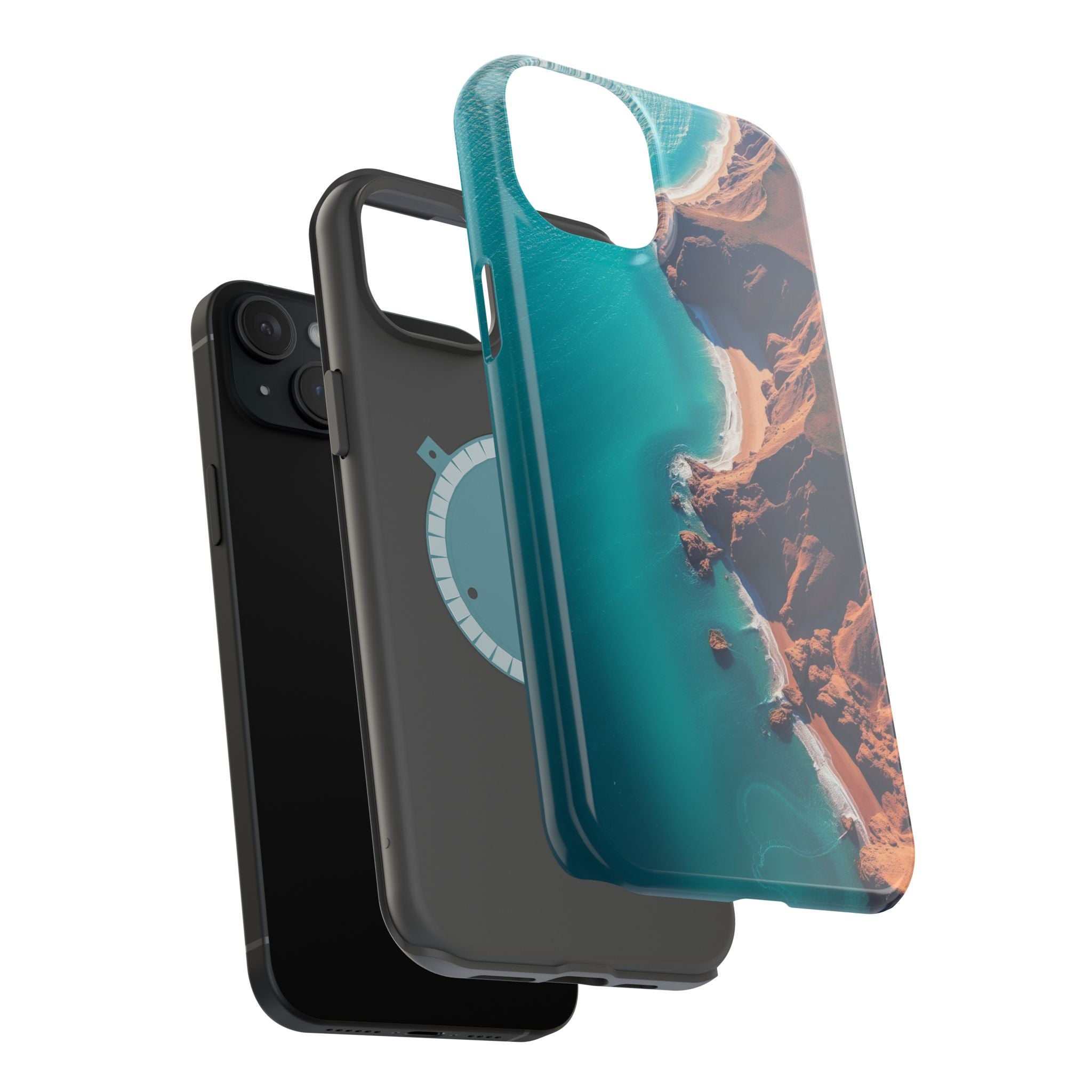 iPhone Shoreline Aerial Abstract Geometric Slim iPhone Everyday · iPhone Case
