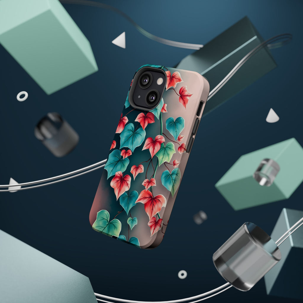 iPhone Art Nouveau Vine Teal And Coral Slim Snap Case · iPhone Case