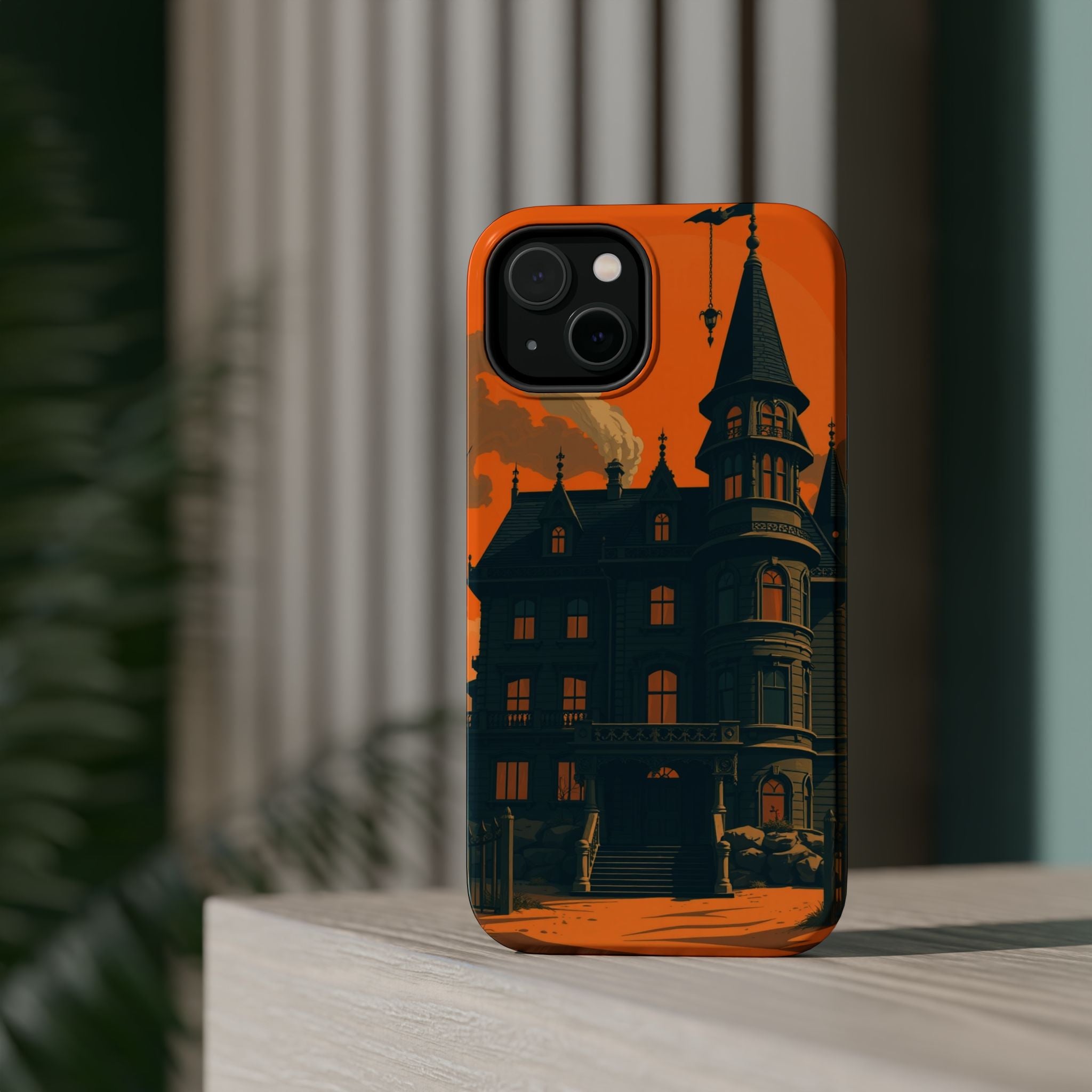 iPhone Vibrant Haunted Mansion Design Slim Everyday Designer Case · iPhone Case