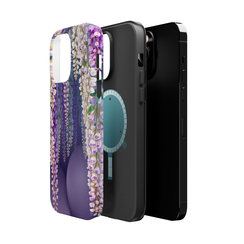 iPhone Mint And Blush Wisteria Cascade Slim Everyday Designer Case · iPhone Case