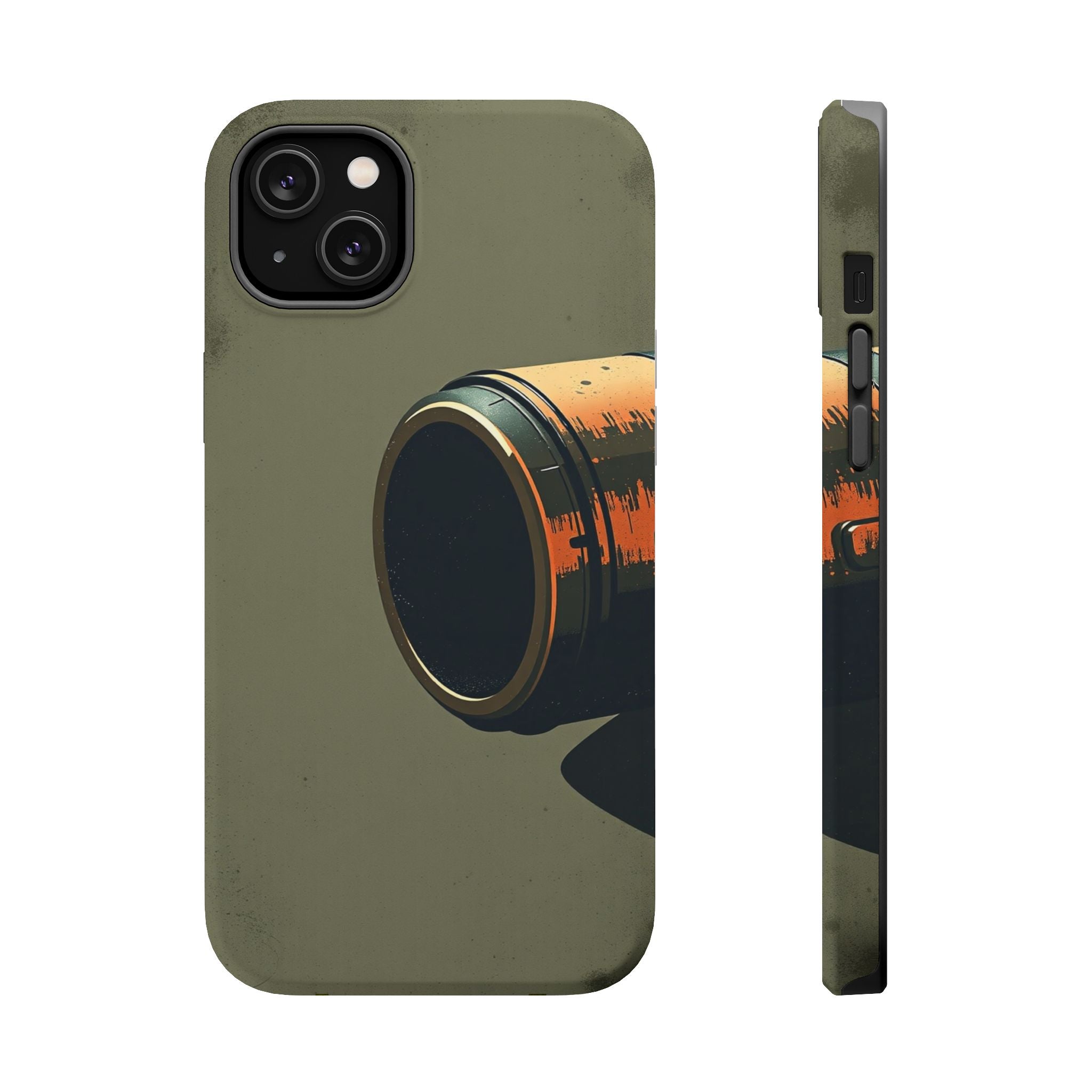 iPhone Charcoal And Copper Vintage Postcard Slim Everyday Designer Case · iPhone