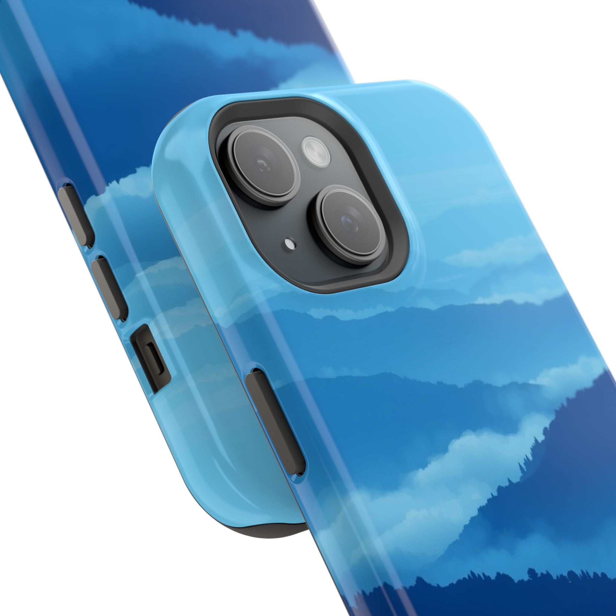 iPhone Fog Rolling Over Hills Pixel Art -Bit Slim iPhone Everyday · iPhone Case