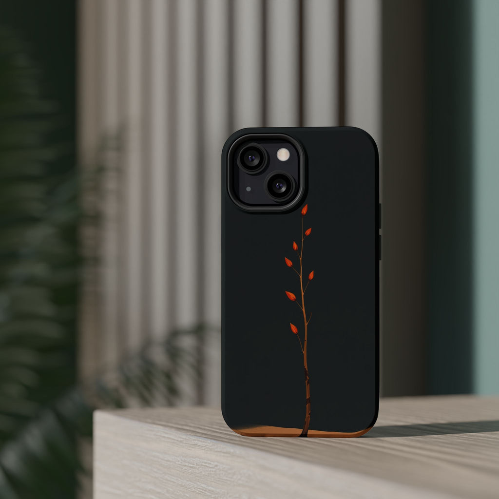 iPhone Burnt Orange And Sand Minimalist Stem Slim iPhone Everyday · iPhone Case