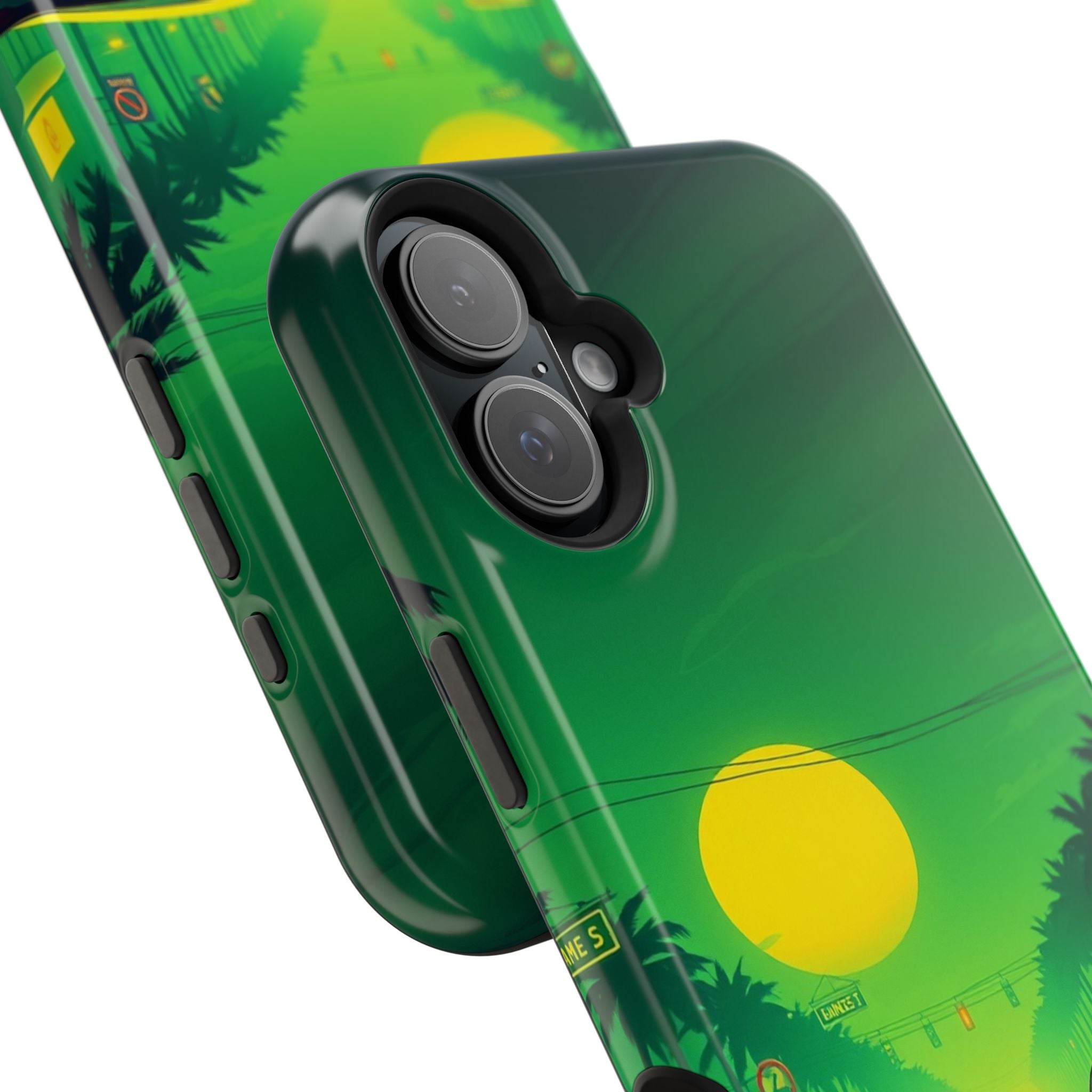 iPhone Dreamy Sunset Drive 80s Design Slim Everyday Designer Case · iPhone Case