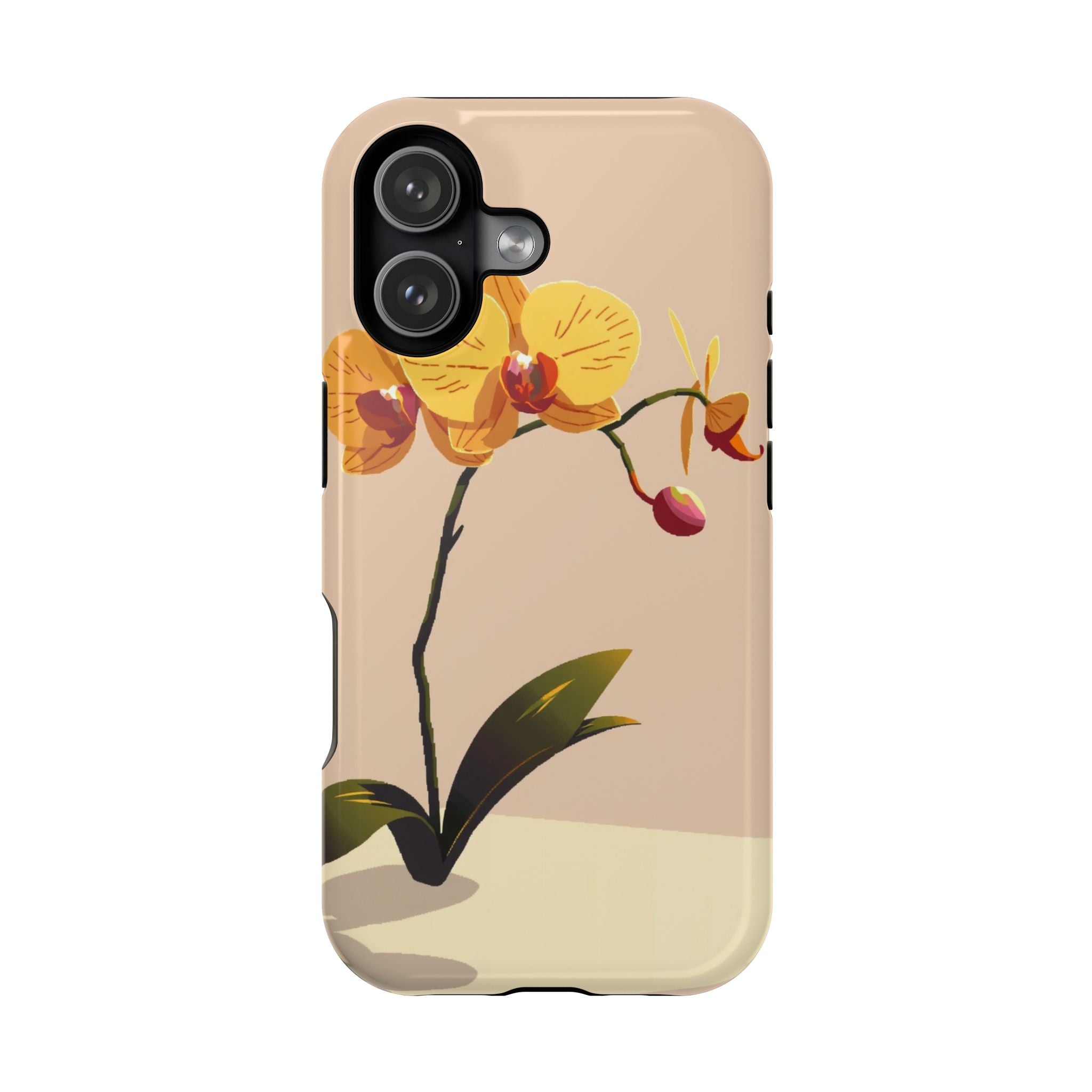 iPhone Orchid Study Pixel Art -Bit Bold Modern Everyday Snap Case · iPhone Case