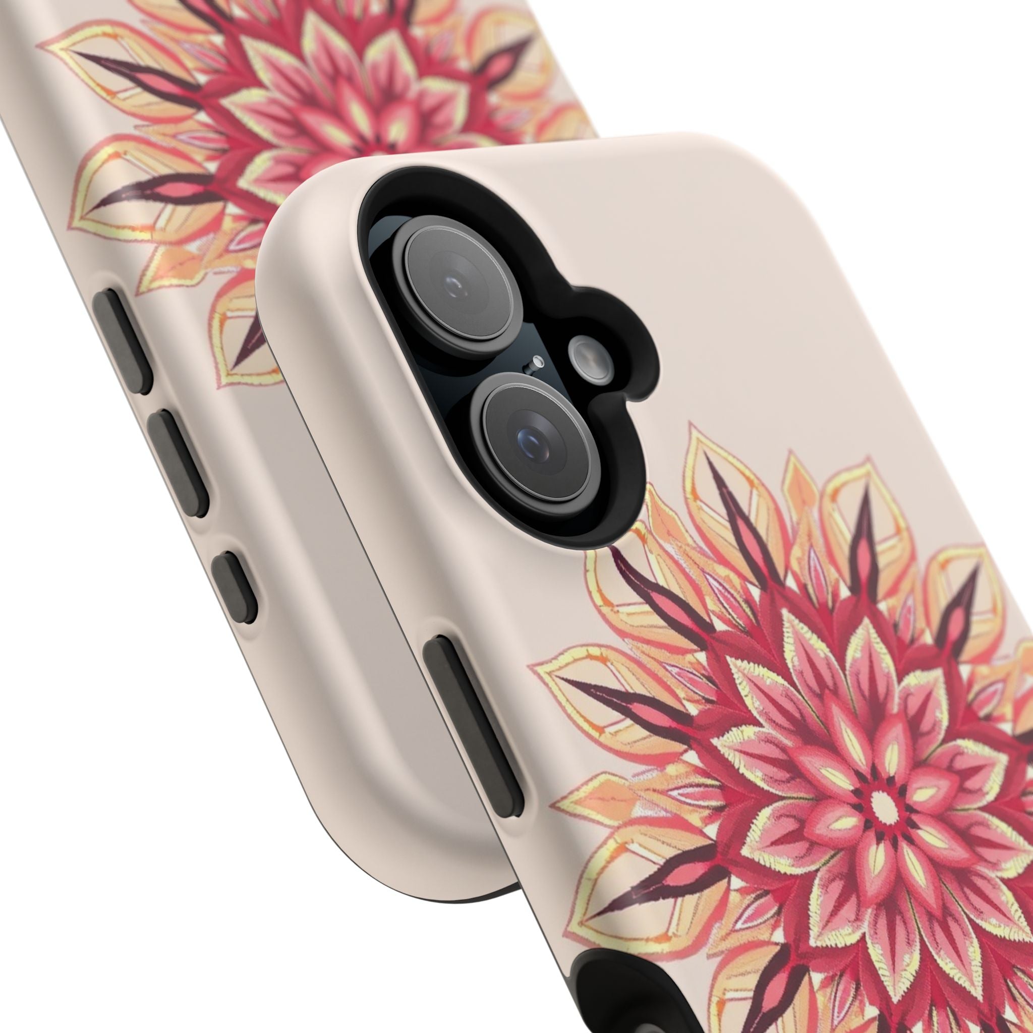 iPhone Floral Mandala Pixel Art -Bit Slim Everyday Designer Case · iPhone Case