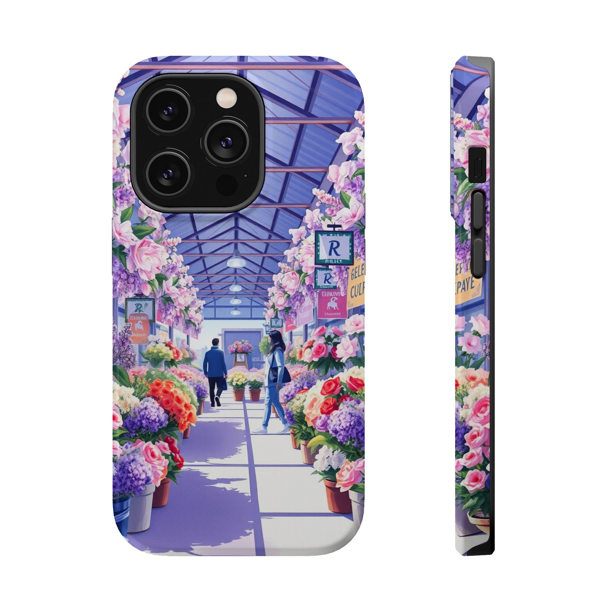 iPhone Flower Market Cinematic Art Clean Minimal Snap Cas Slim Snap Case · iPhon