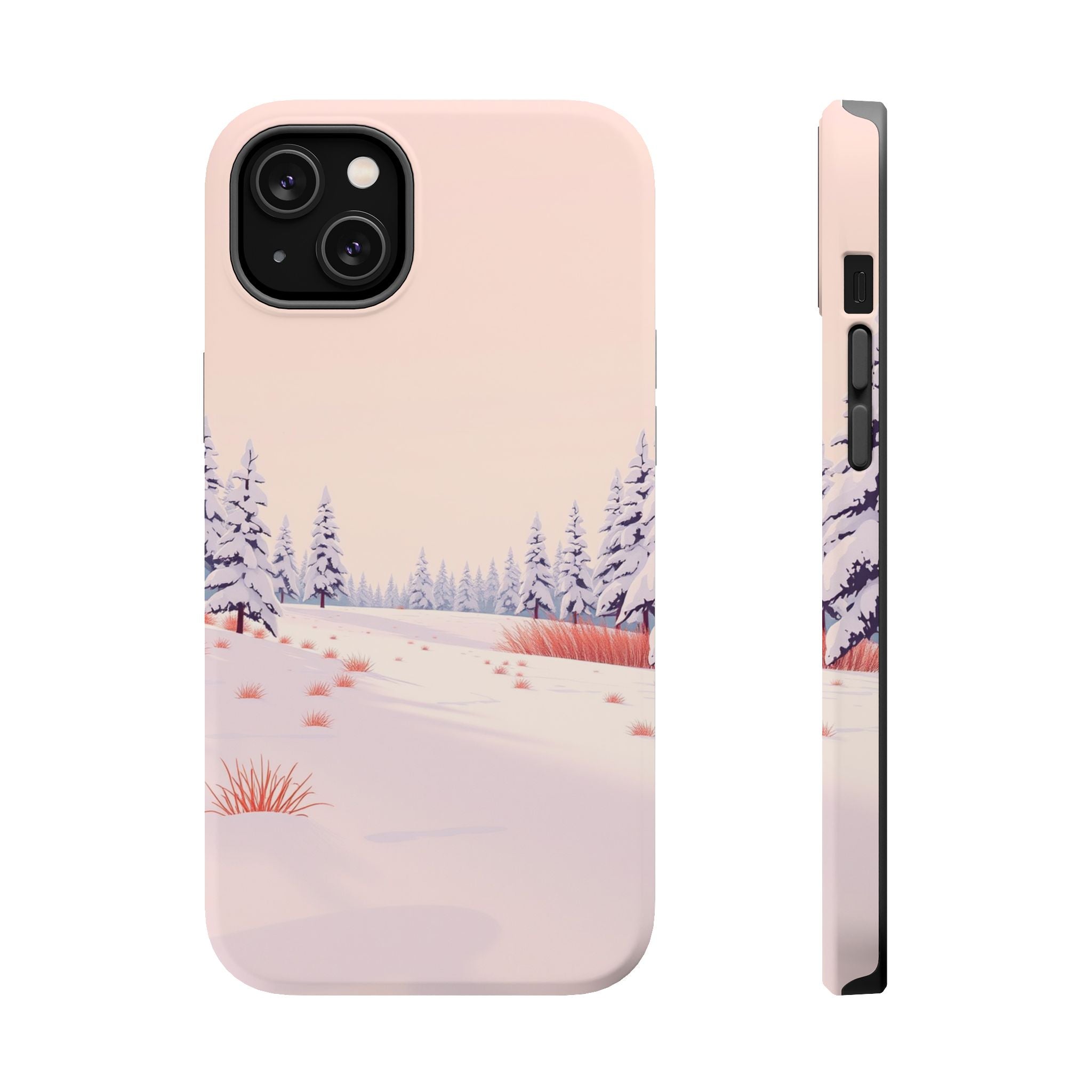 iPhone Snow Field Vintage Retro Poster Slim Everyday Designer Case · iPhone Case