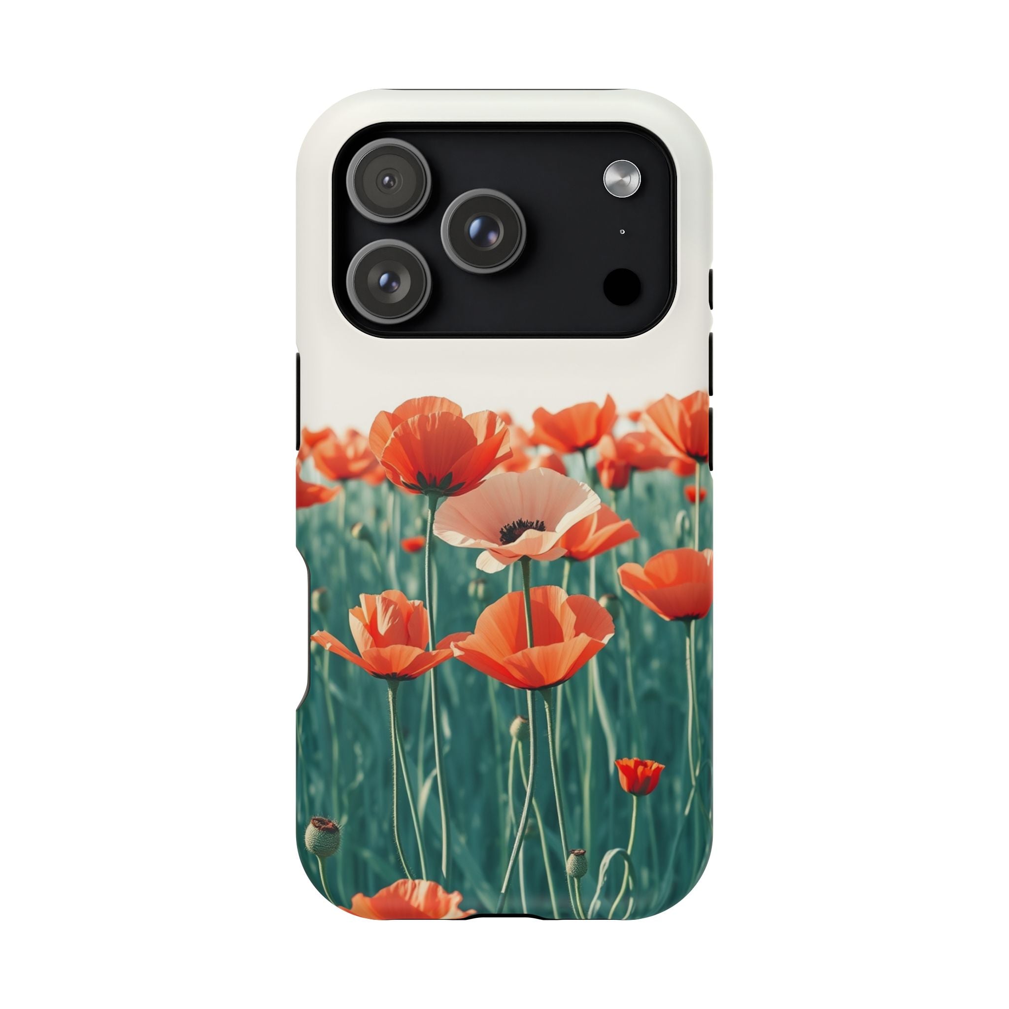 iPhone Mint And Blush Poppy Field 10 Slim Everyday Designer Case · iPhone Case