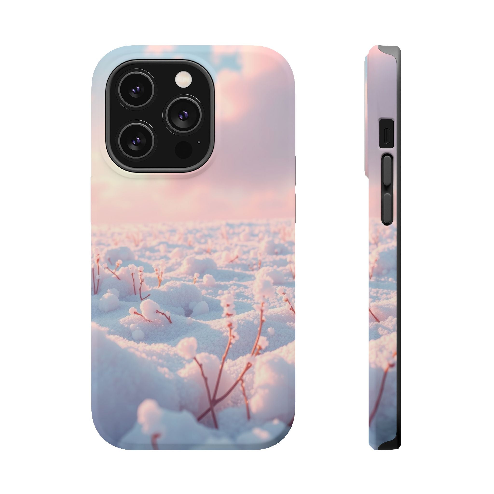 iPhone Snow Field Enchanted Art 13 Bold Modern Everyday Snap Case · iPhone Case