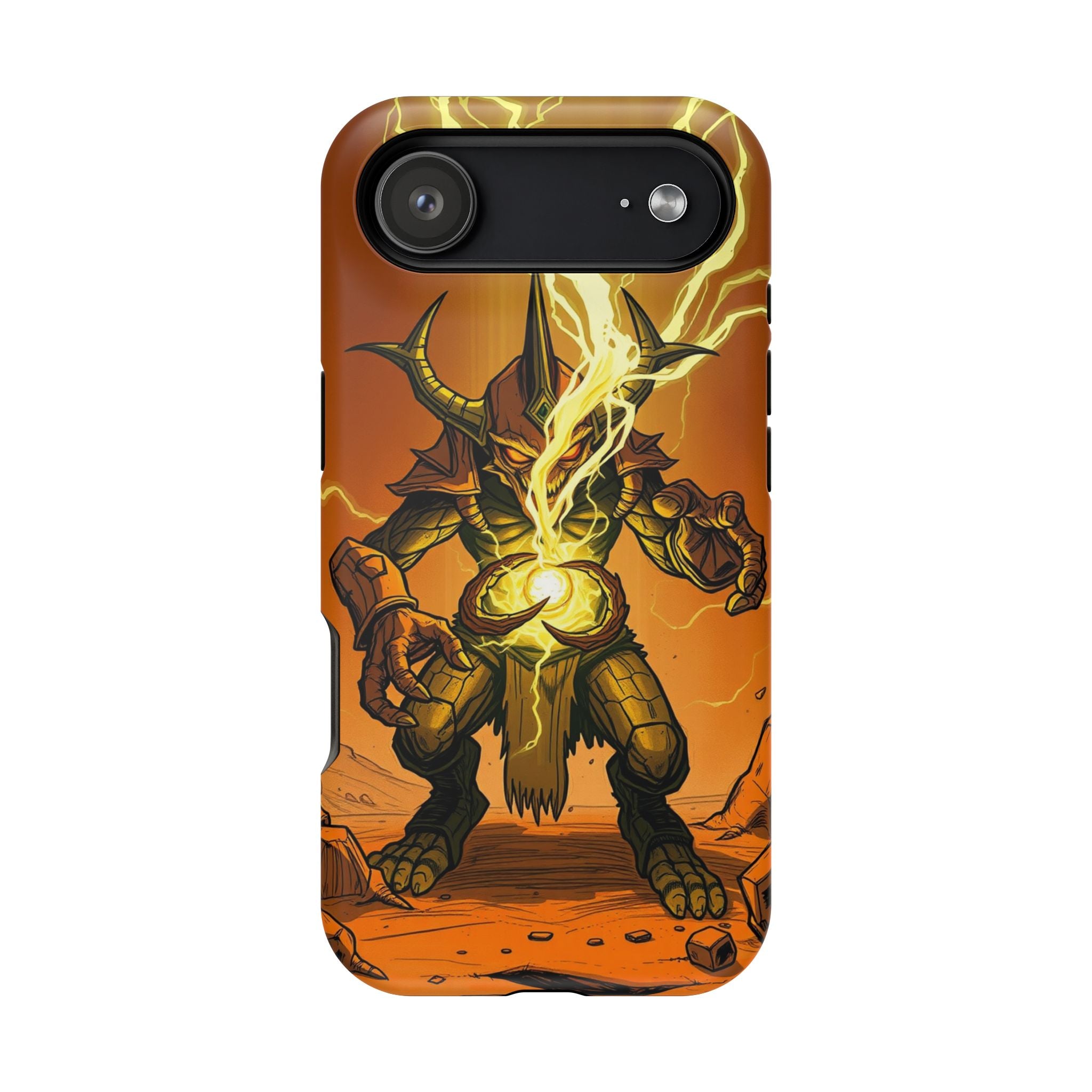 iPhone Burnt Orange And Sand Chaos Goblin Energy Clean Minimal Snap Case · iPhon
