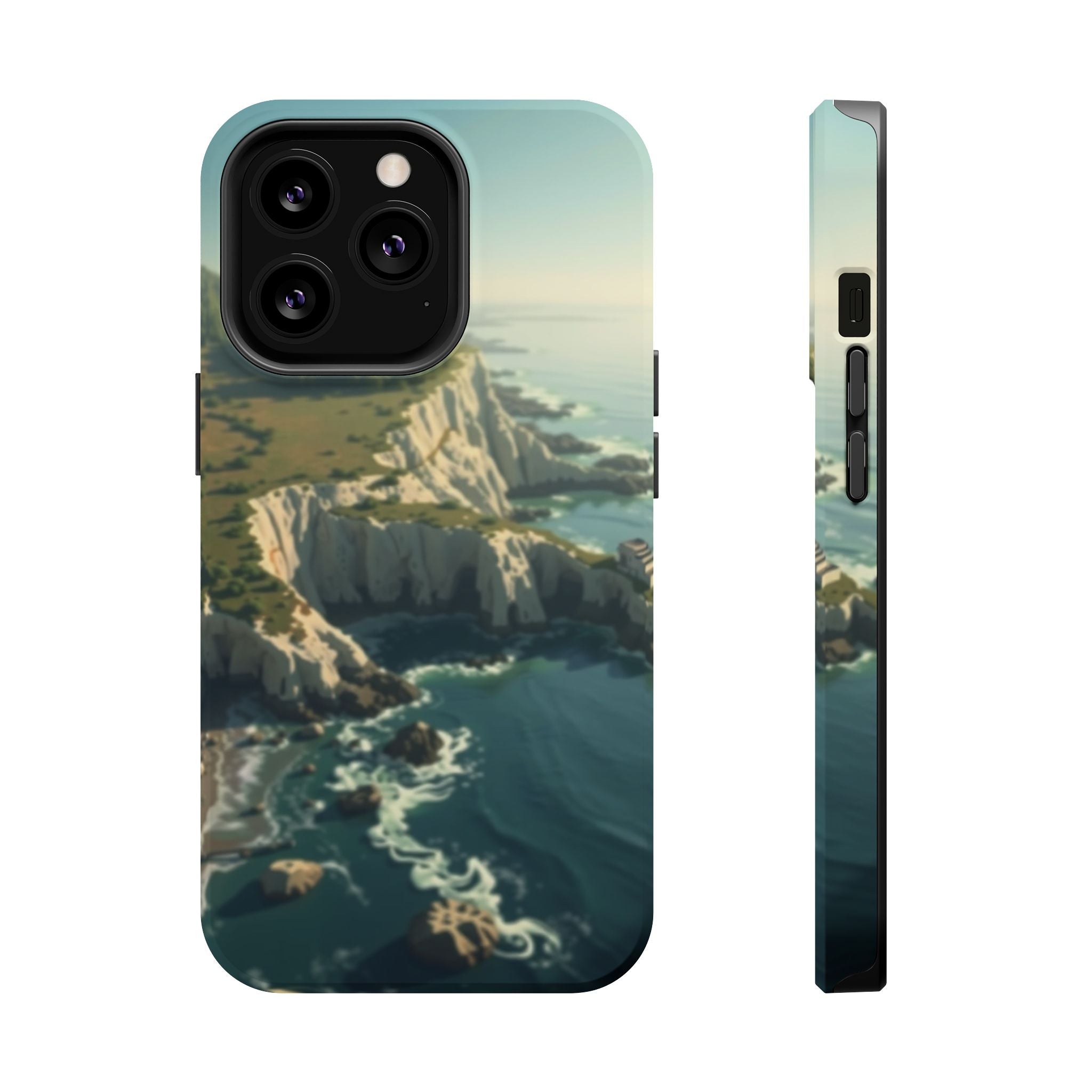 iPhone Shoreline Aerial Mystic Art Bold Modern Everyday Snap Case · iPhone Case