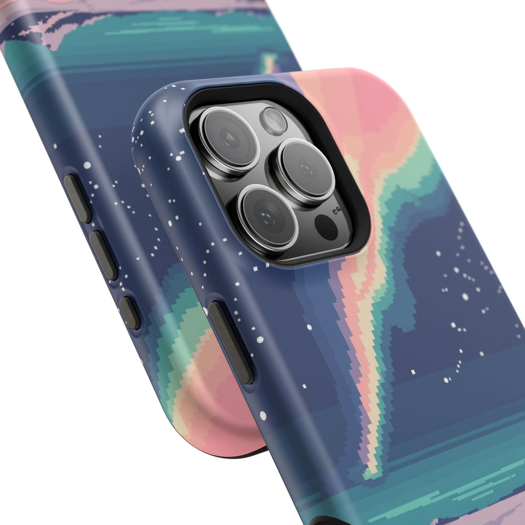 iPhone Mint And Blush Northern Lights Slim Everyday Designer Case · iPhone Case