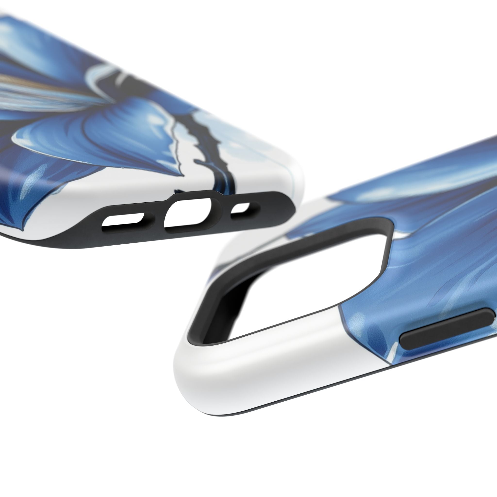 iPhone Midnight Blue And Silver Magnolia Dream Soft iPhone Finish · iPhone Case