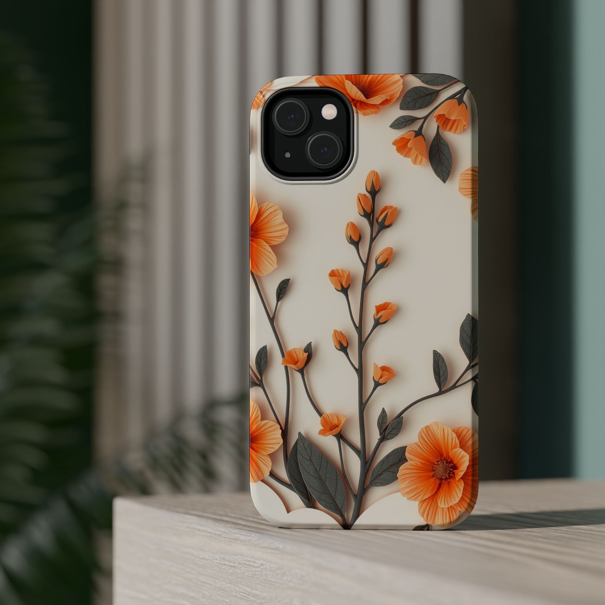 iPhone Vintage Botanical Print Paper Cut Art Slim iPhone Everyday · iPhone Case
