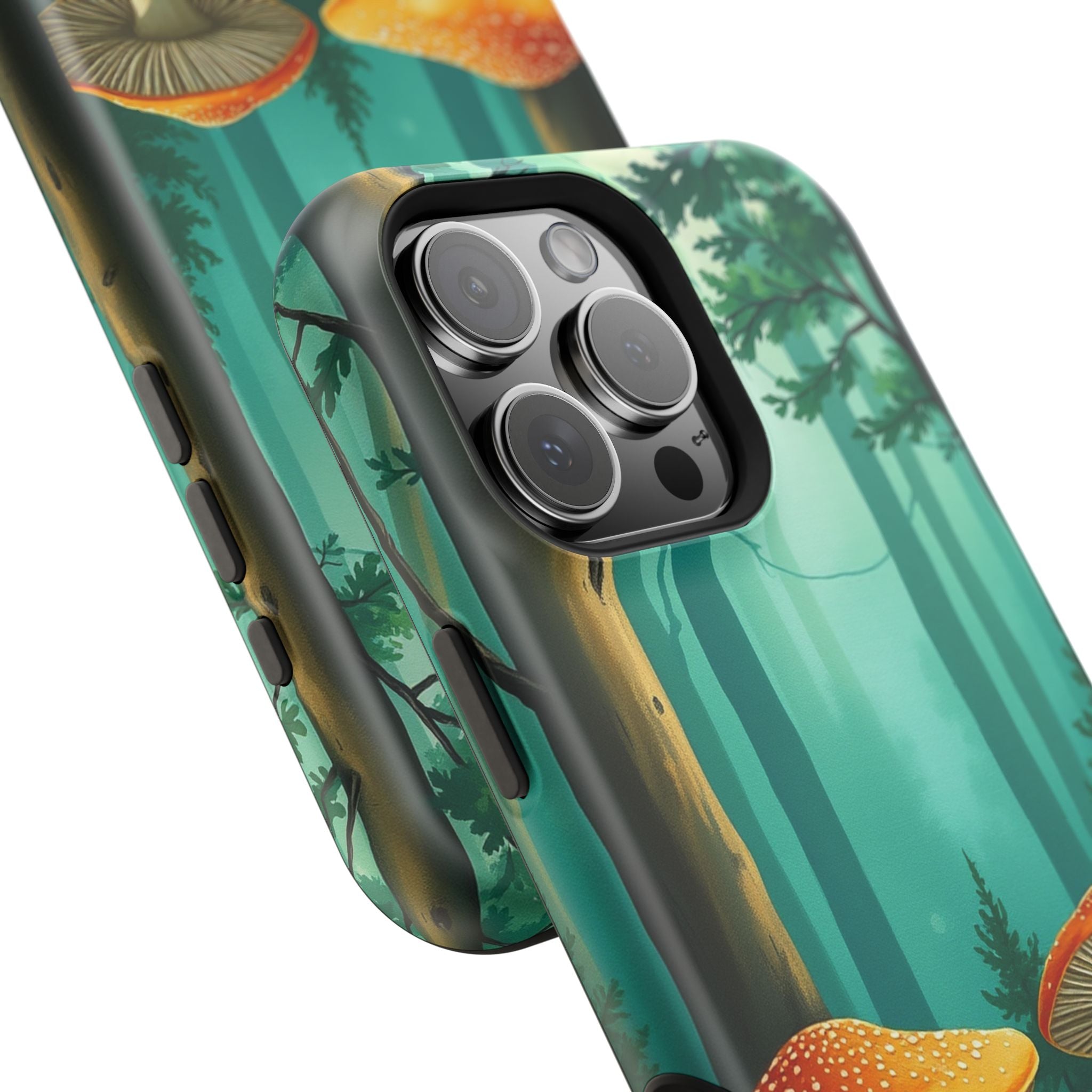 iPhone Mushroom Forest Oil Painting Impressionist iPhone Clean Minimal · iPhone
