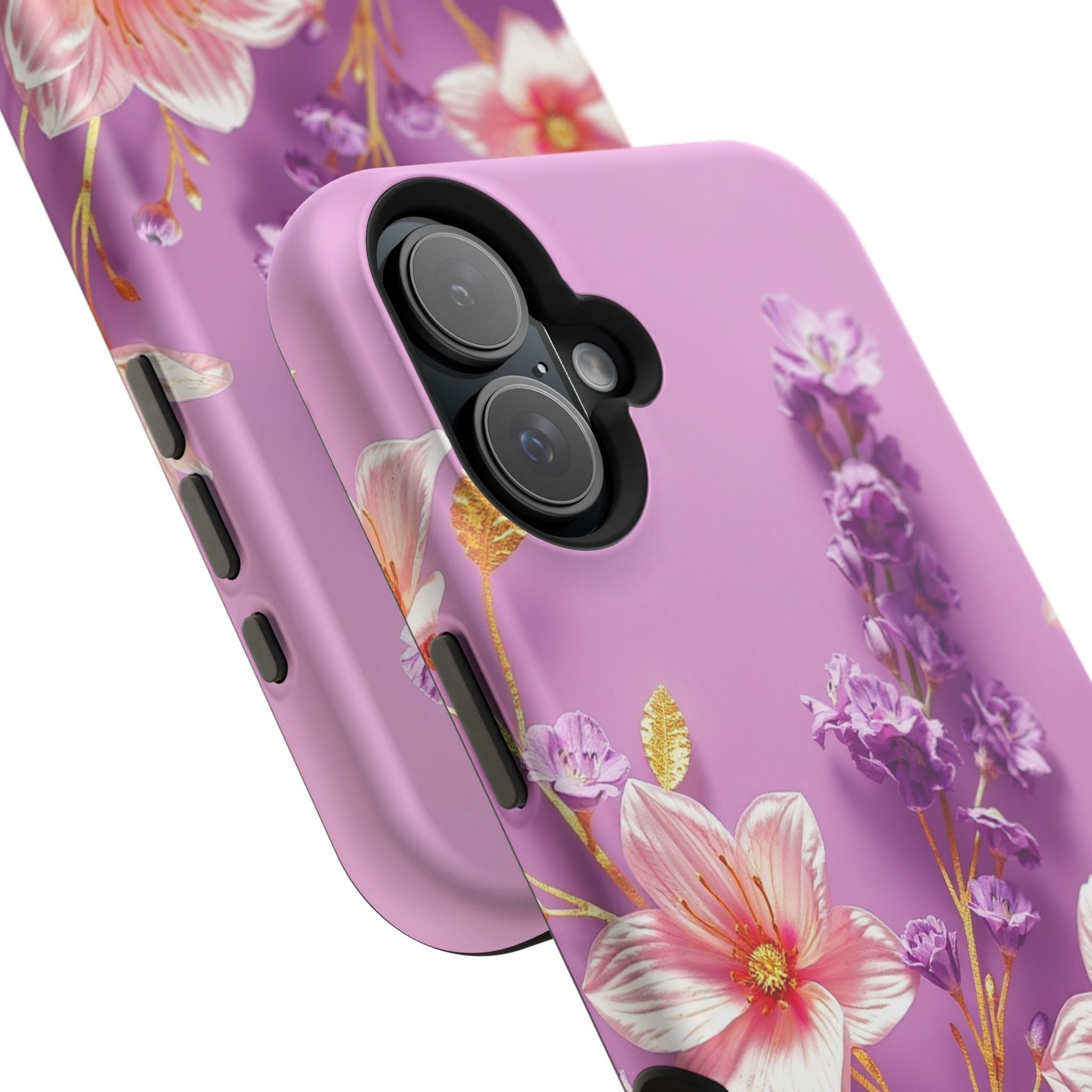 iPhone Radiant Floral Gold Foil Design Slim Everyday Designer Case · iPhone Case