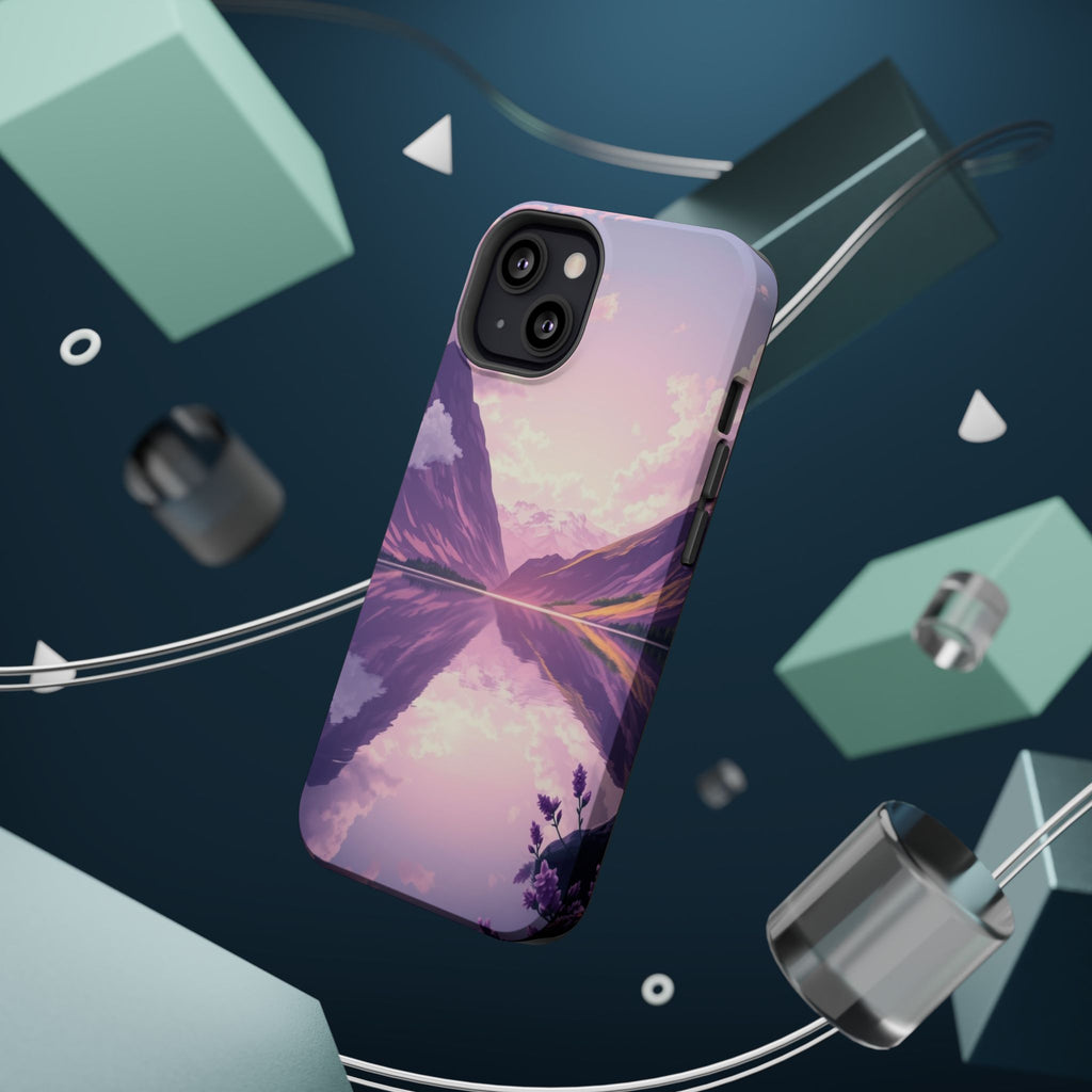 iPhone Lavender And Pearl Fjord Reflection Slim iPhone Everyday · iPhone Case